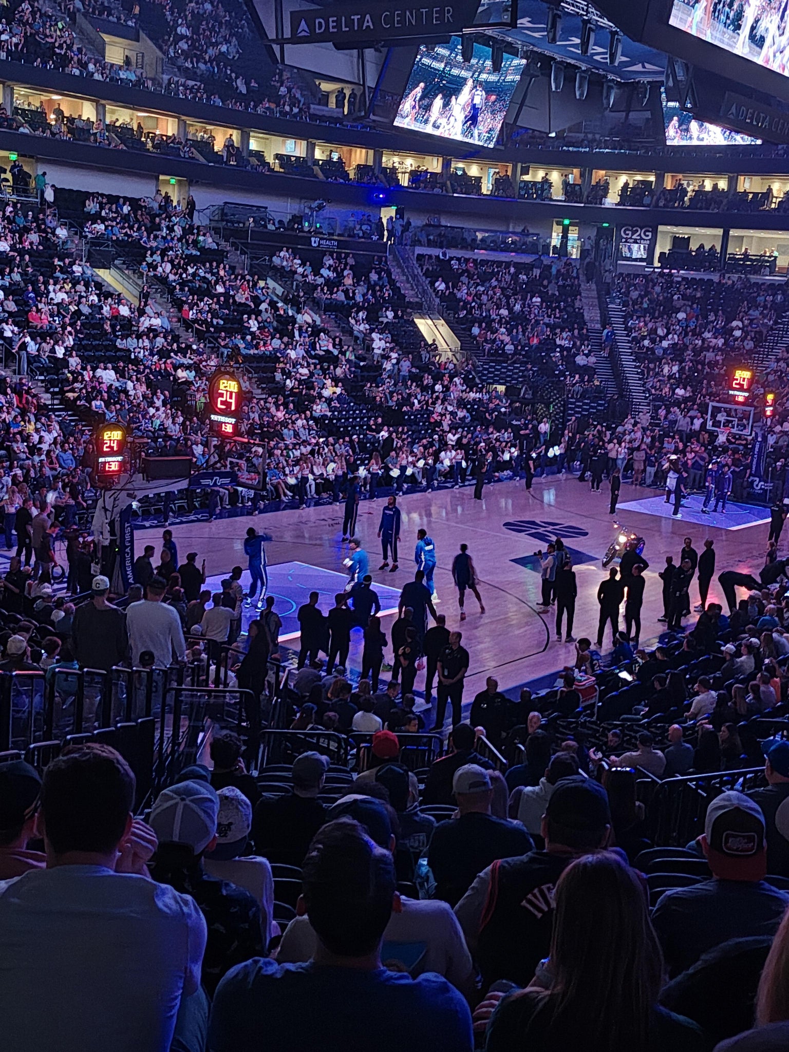 Real Fan View taken from Section 10 at Delta Center by Lois H