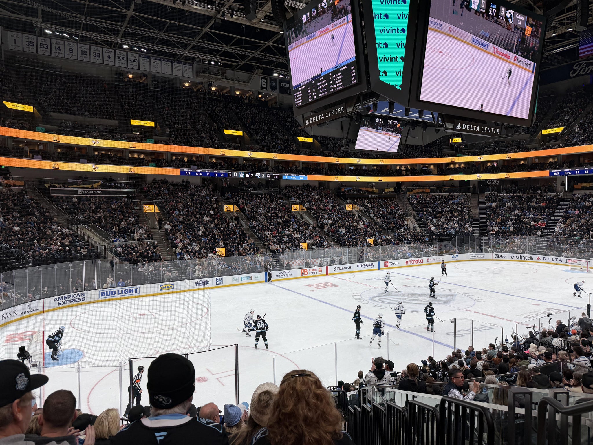 Real Fan View taken from Section 10 at Delta Center by Michael M