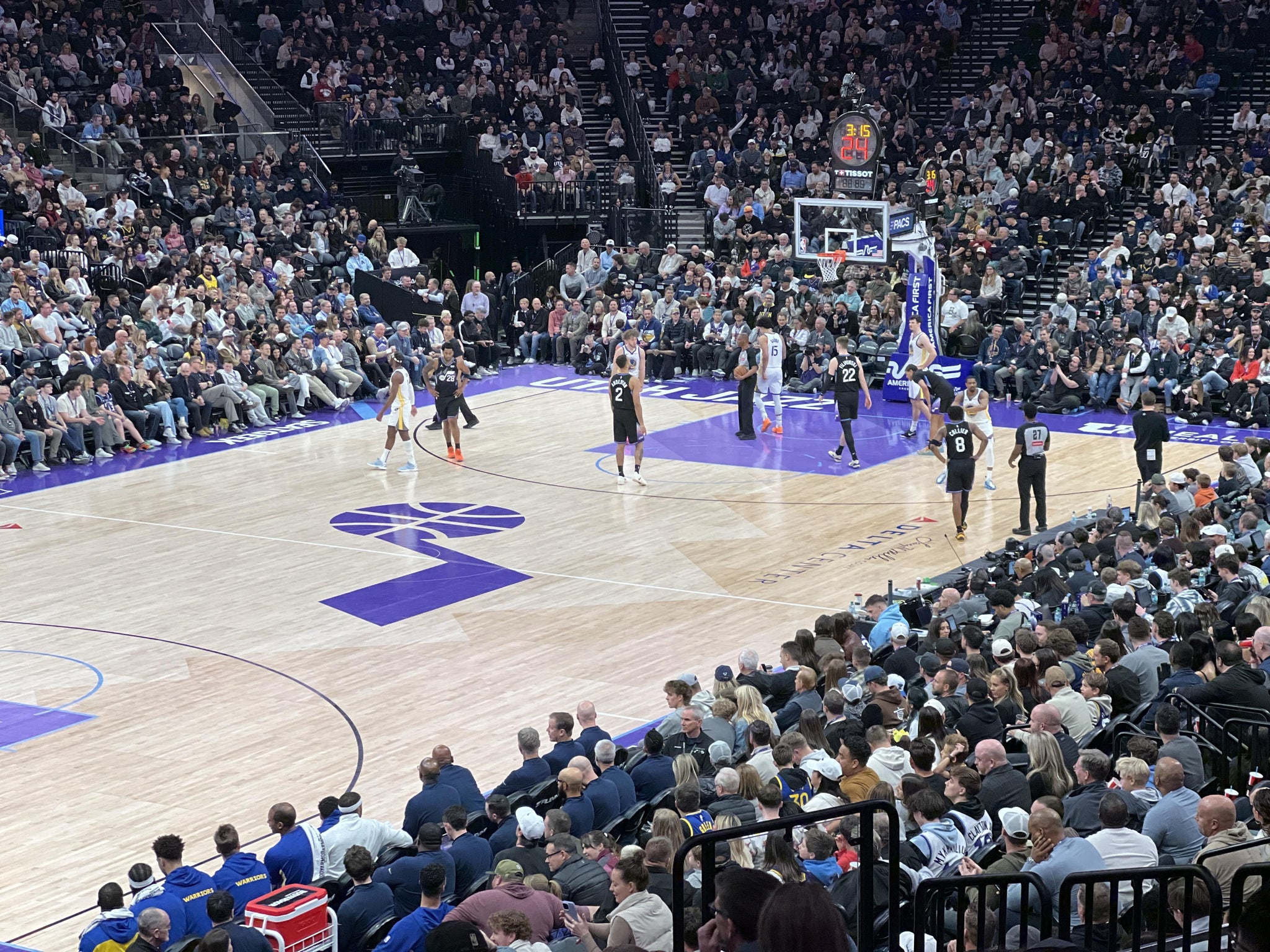 Real Fan View taken from Section 10 at Delta Center by Bruce B