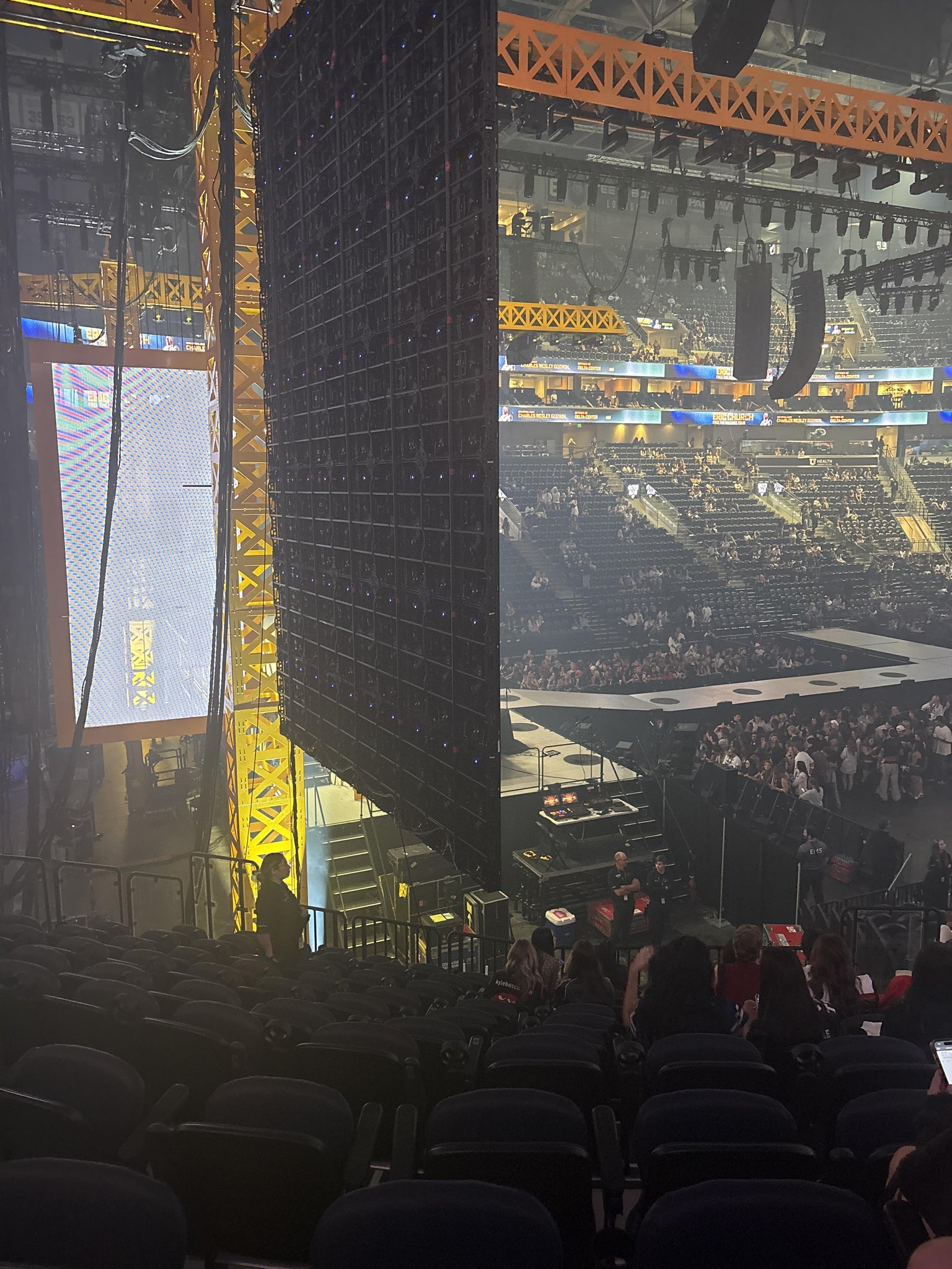 Real Fan View taken from Section 10 at Delta Center by Lorilei R