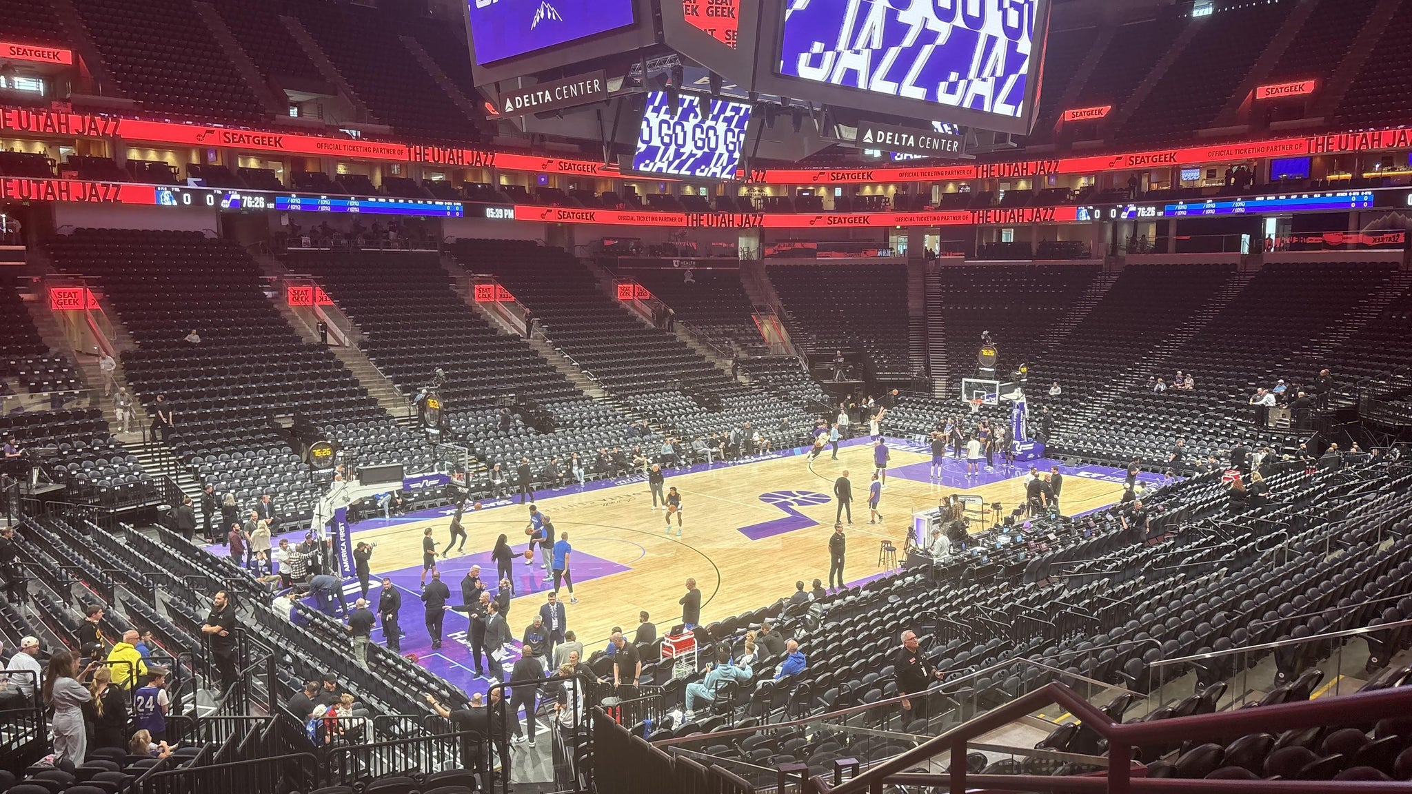 Real Fan View taken from Section 10 at Delta Center by Paul S