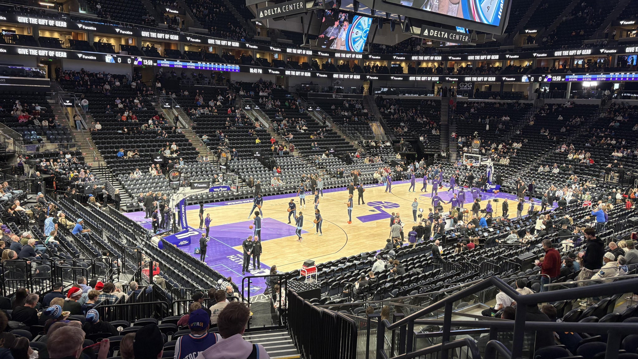 Real Fan View taken from Section 10 at Delta Center by Paul S