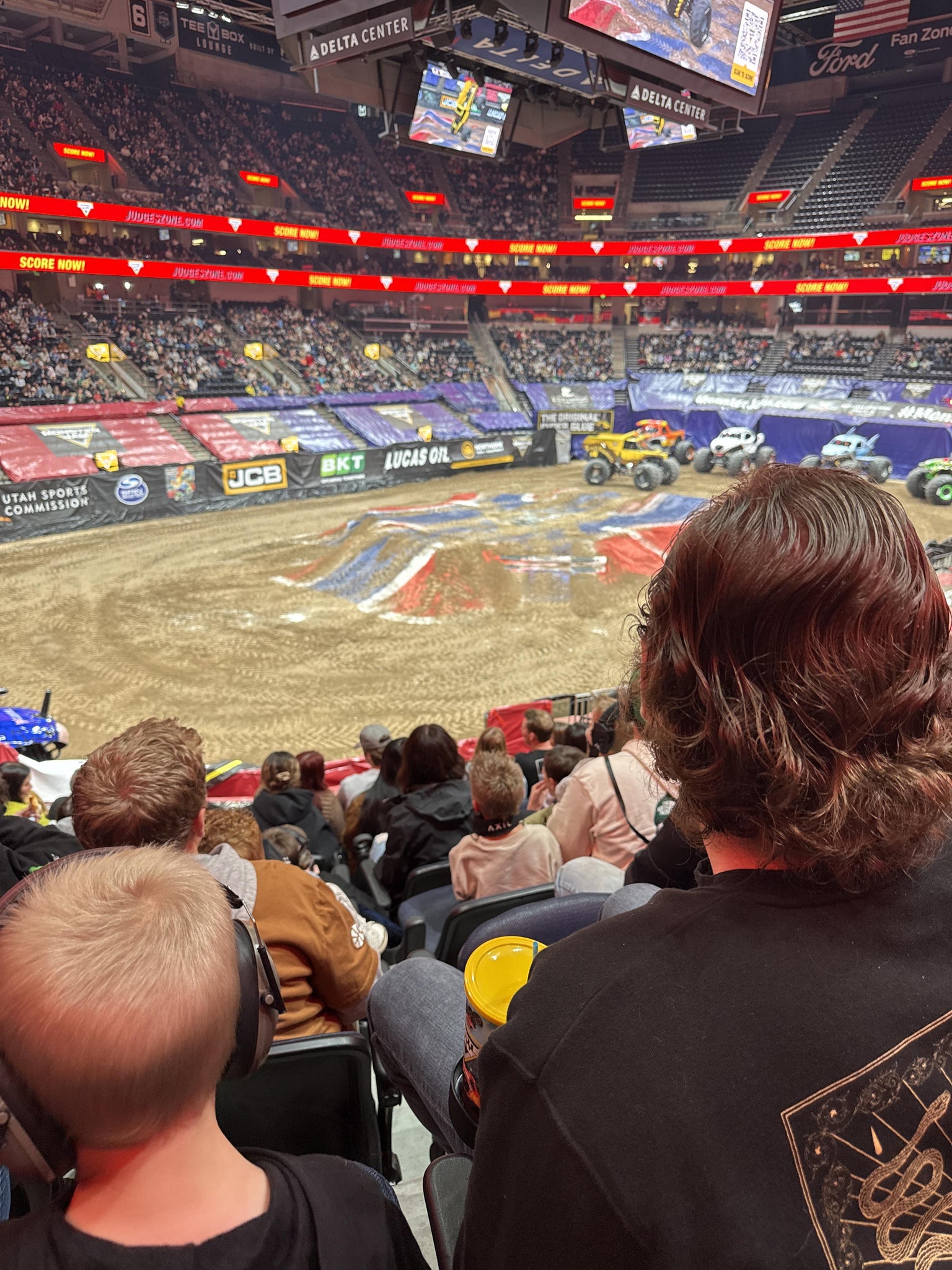 Real Fan View taken from Section 10 at Delta Center by Anonymous User