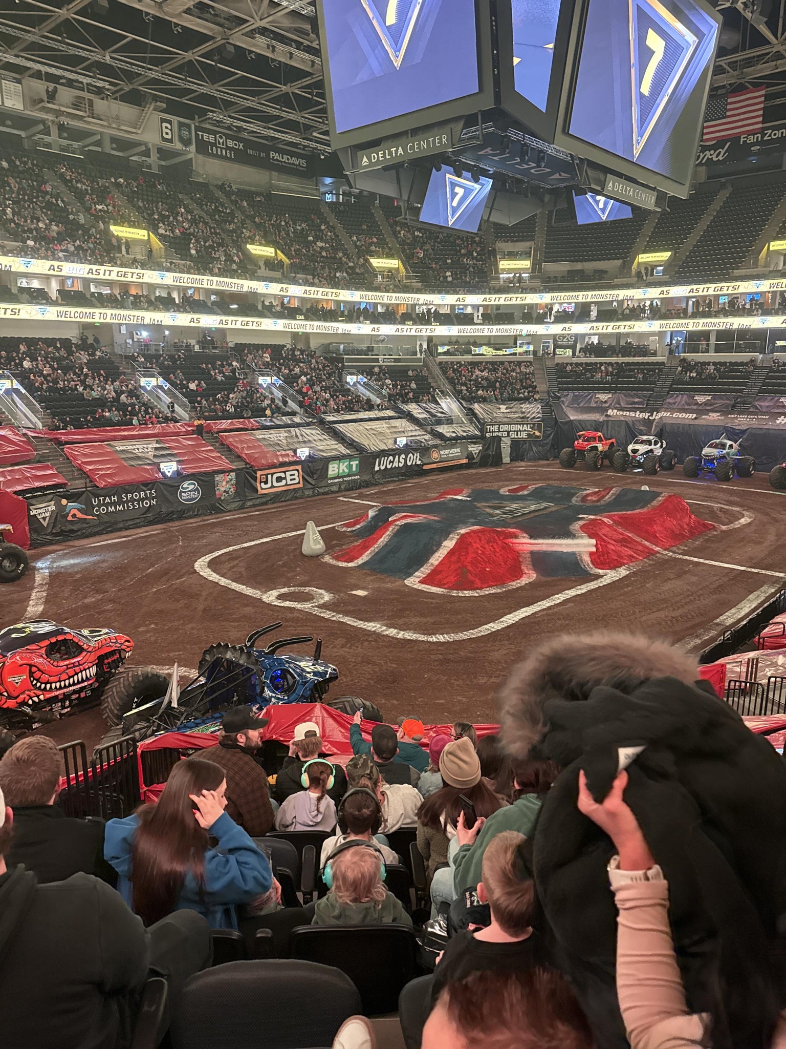 Real Fan View taken from Section 10 at Delta Center by Nicole A