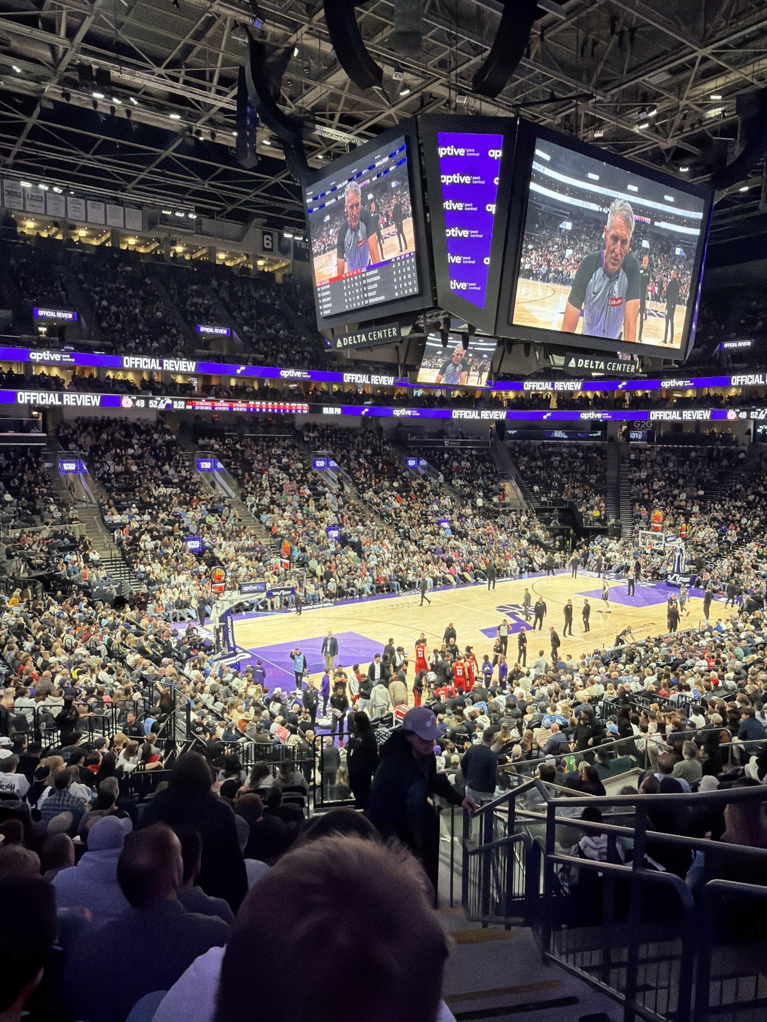 Real Fan View taken from Section 10 at Delta Center by Tyler W