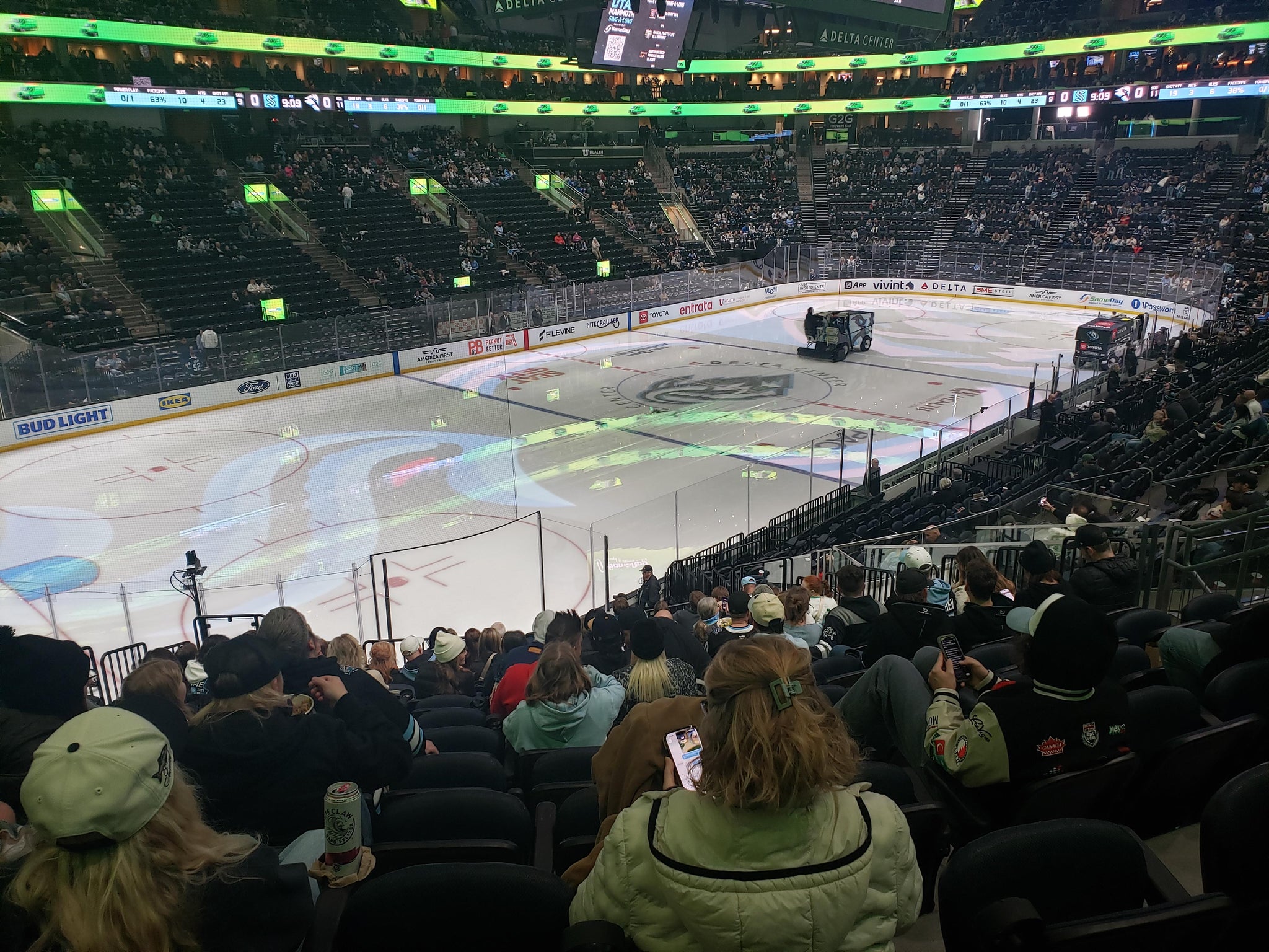 Real Fan View taken from Section 10 at Delta Center by Josey A