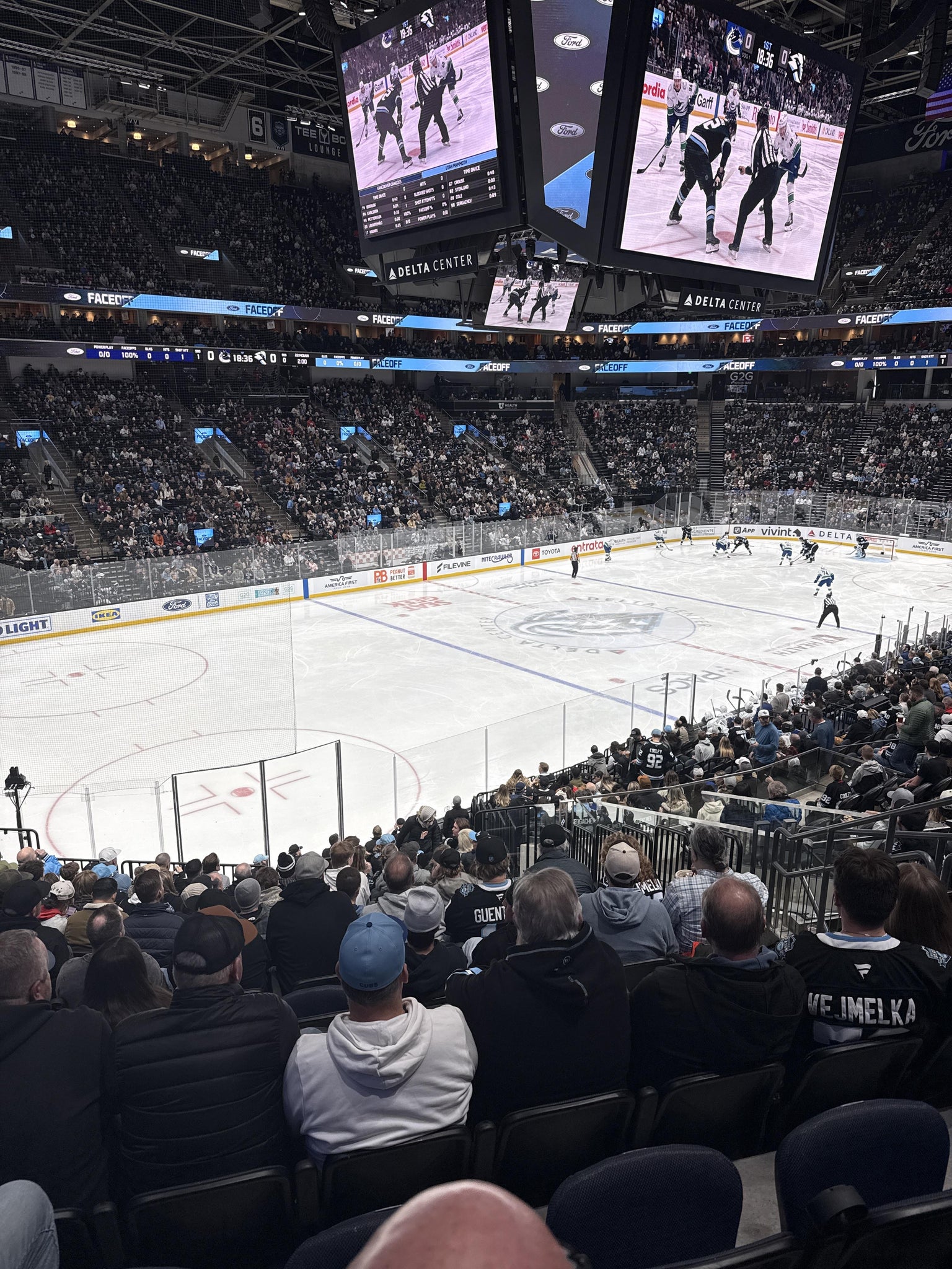 Real Fan View taken from Section 10 at Delta Center by Marcus Z