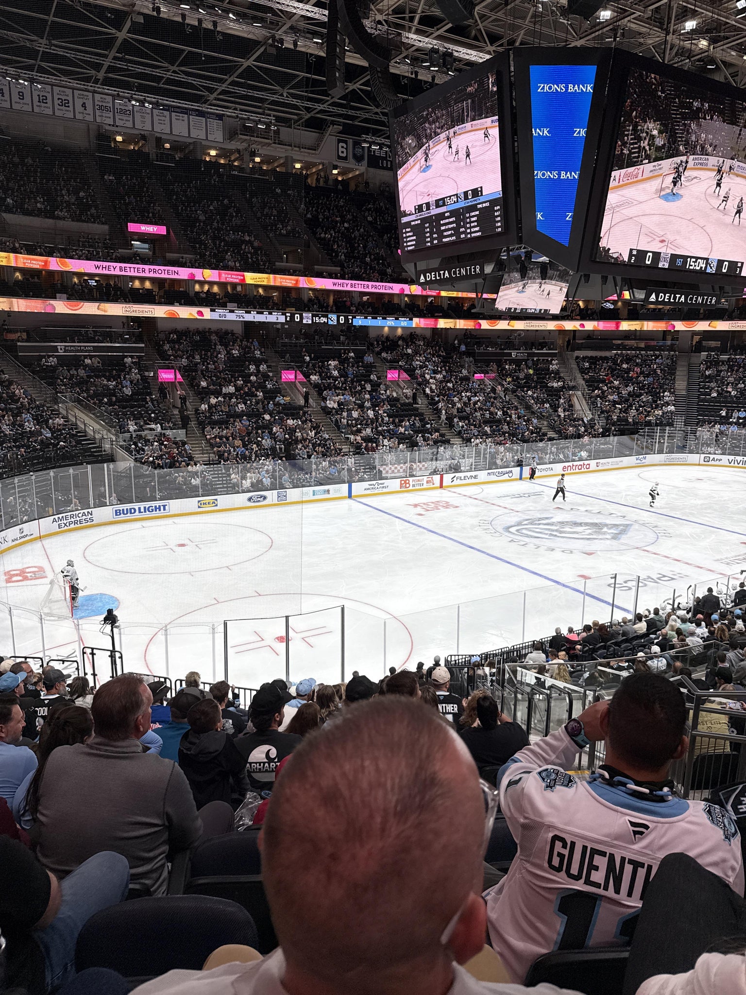 Real Fan View taken from Section 10 at Delta Center by Kathryn A