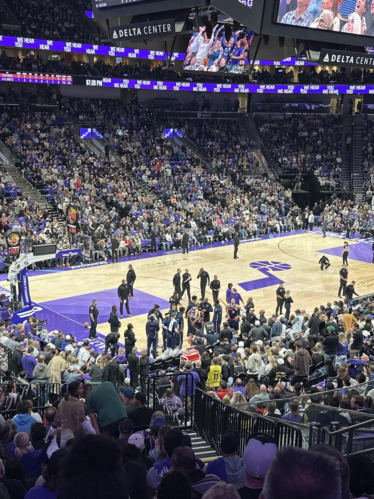 Real Fan View taken from Section 10 at Delta Center by Kevin P