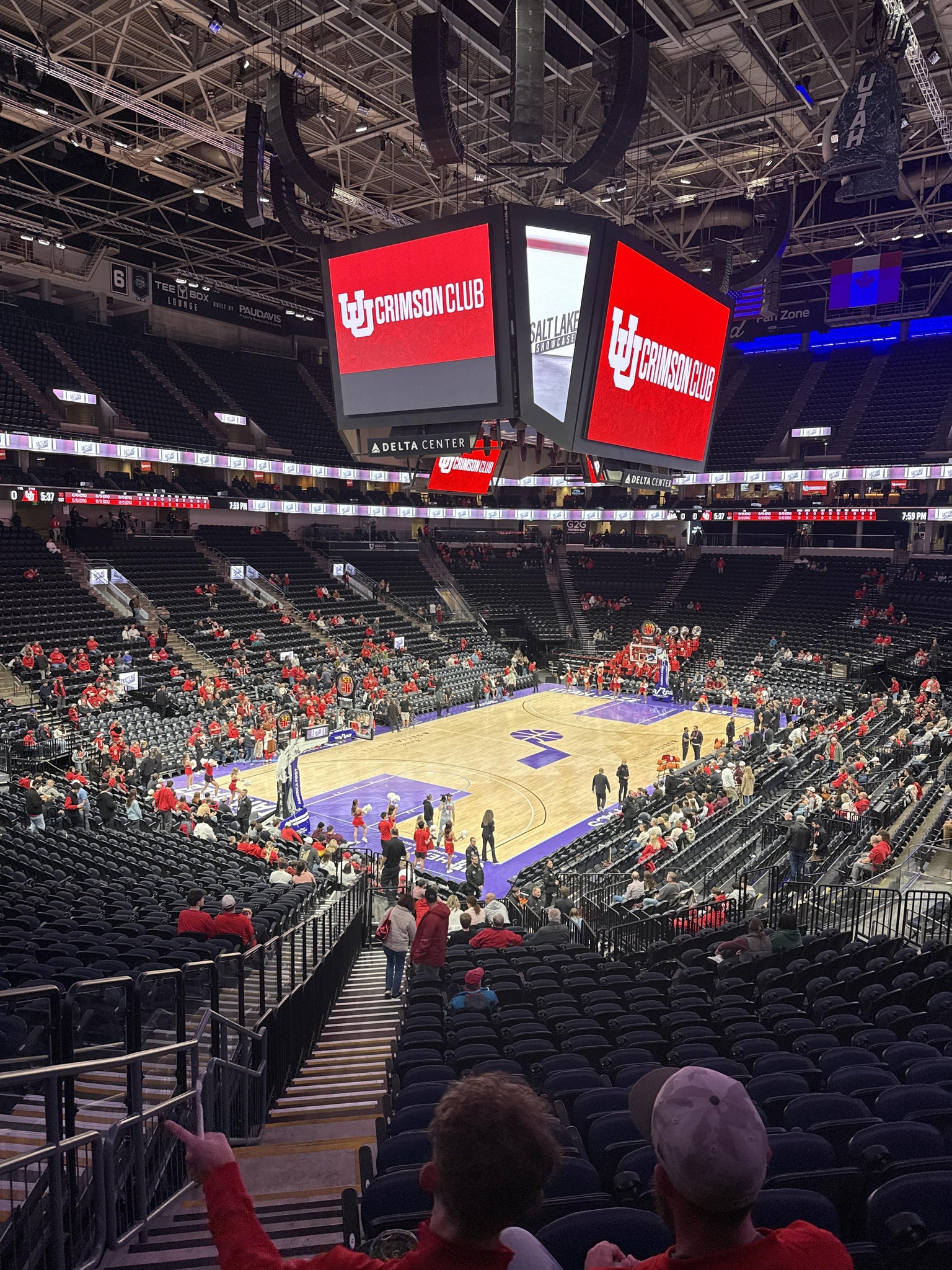 Real Fan View taken from Section 10 at Delta Center by Michael J