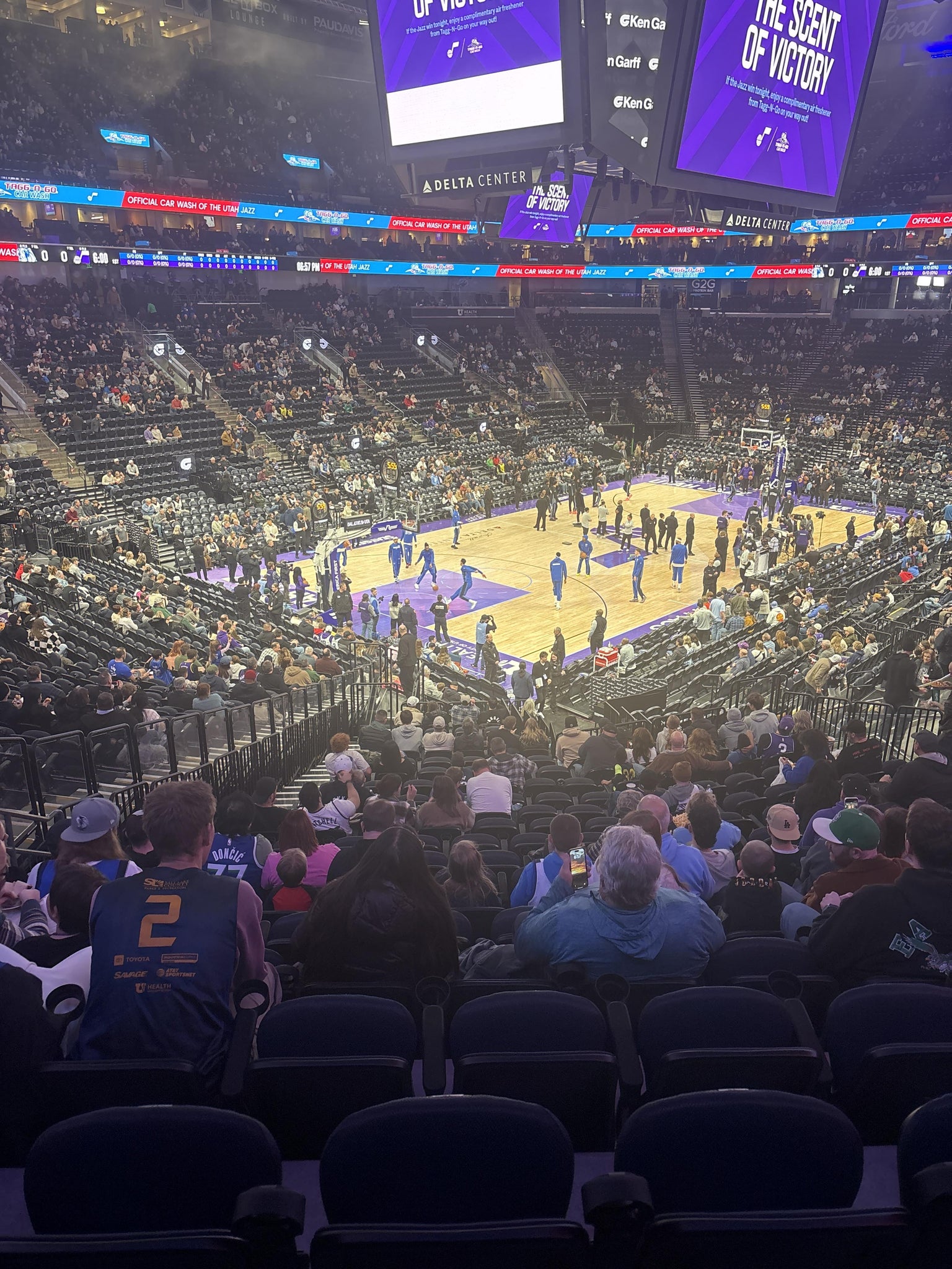Real Fan View taken from Section 10 at Delta Center by Taunya M