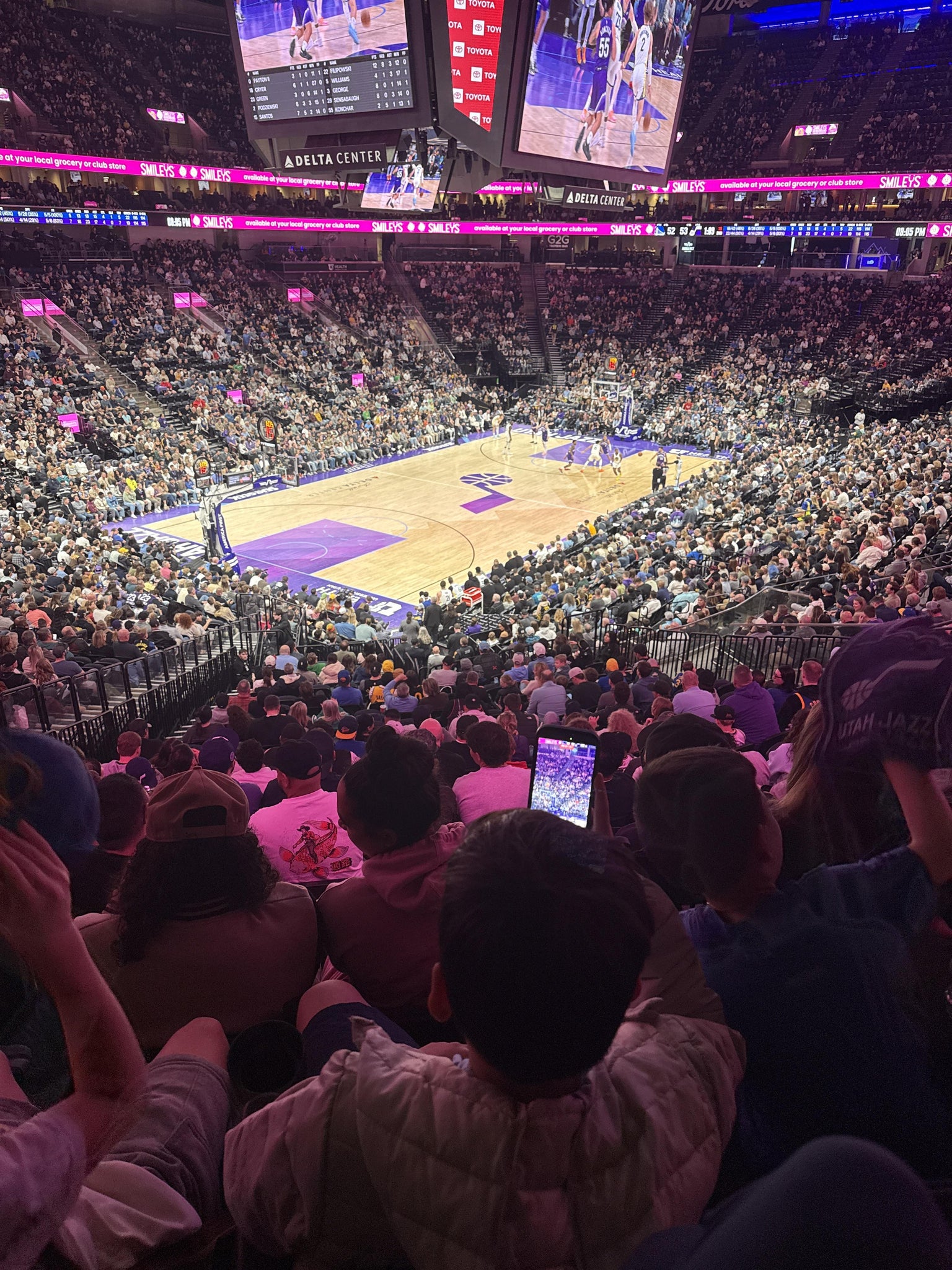 Real Fan View taken from Section 10 at Delta Center by Lacy P