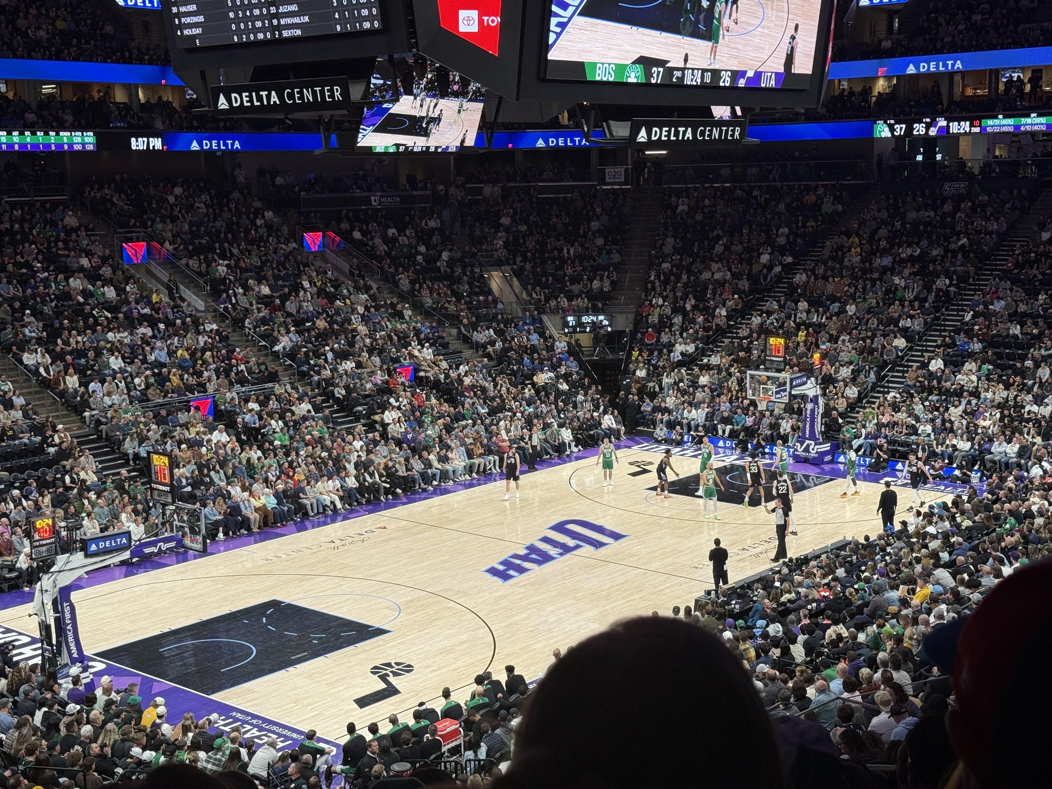 Real Fan View taken from Section 10 at Delta Center by Jadah T
