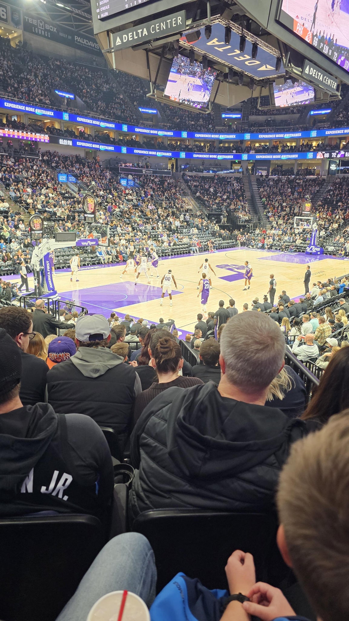 Real Fan View taken from Section 10 at Delta Center by Mardi M