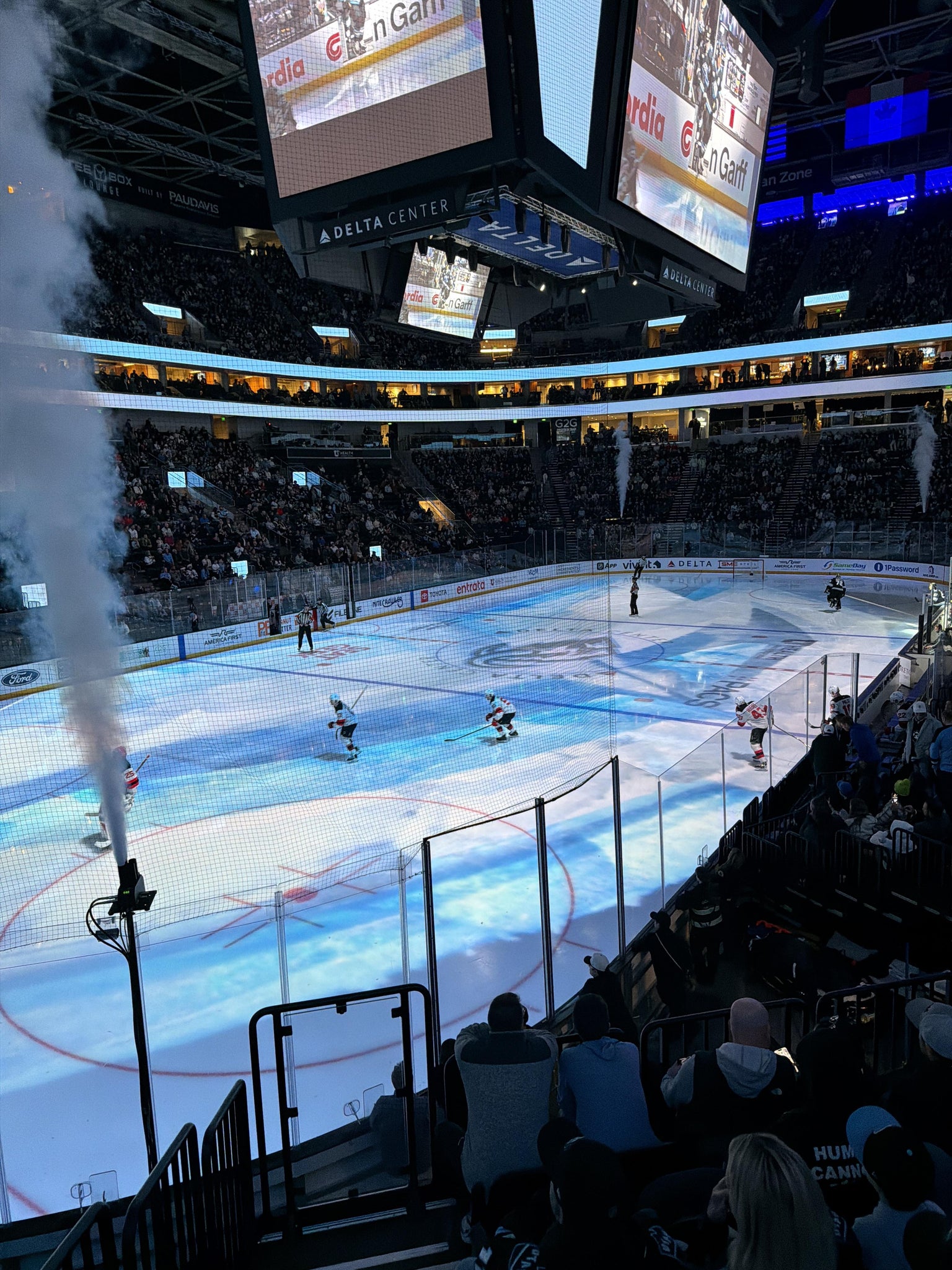 Real Fan View taken from Section 10 at Delta Center by Chris S