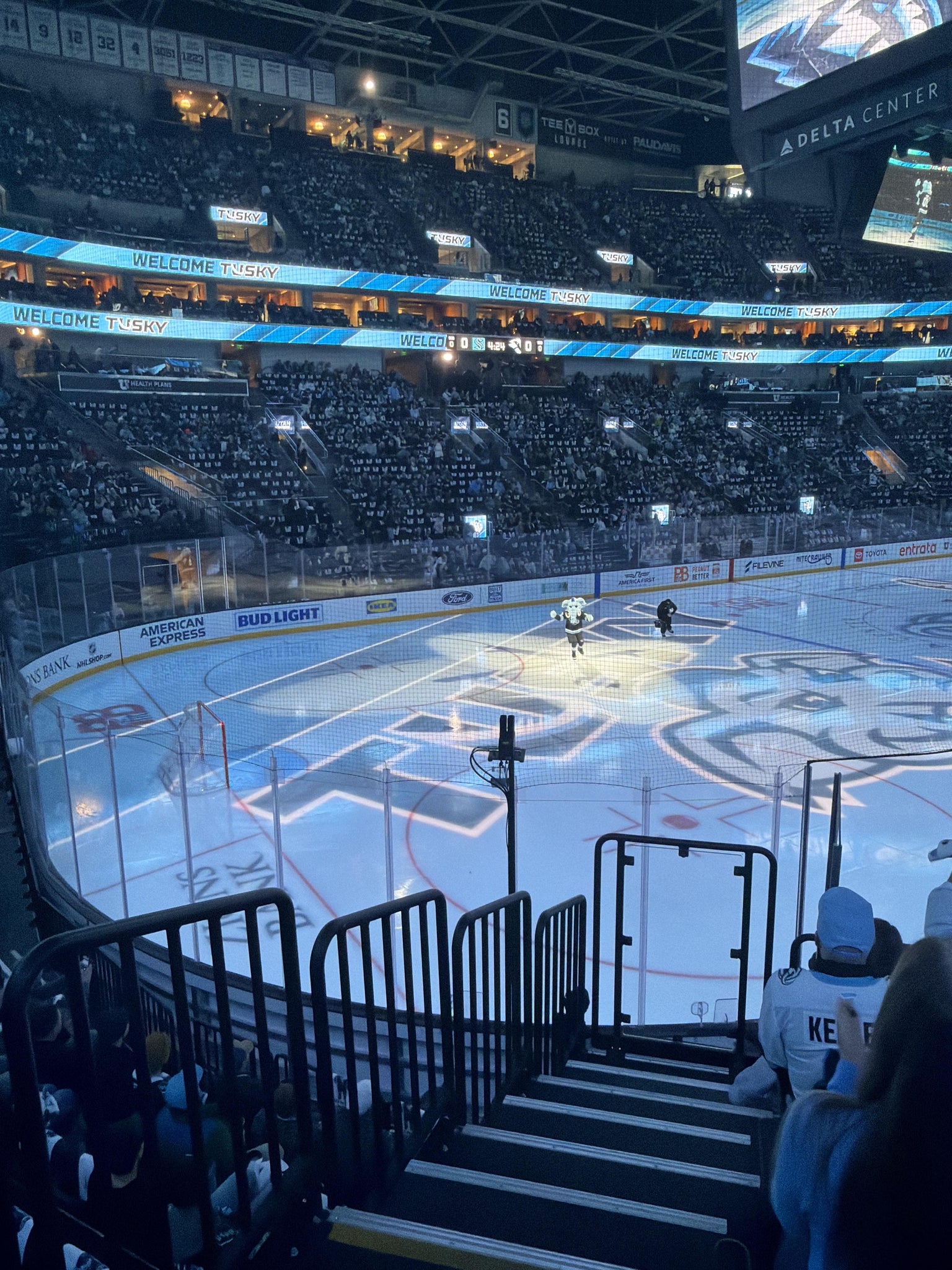 Real Fan View taken from Section 10 at Delta Center by Chris S
