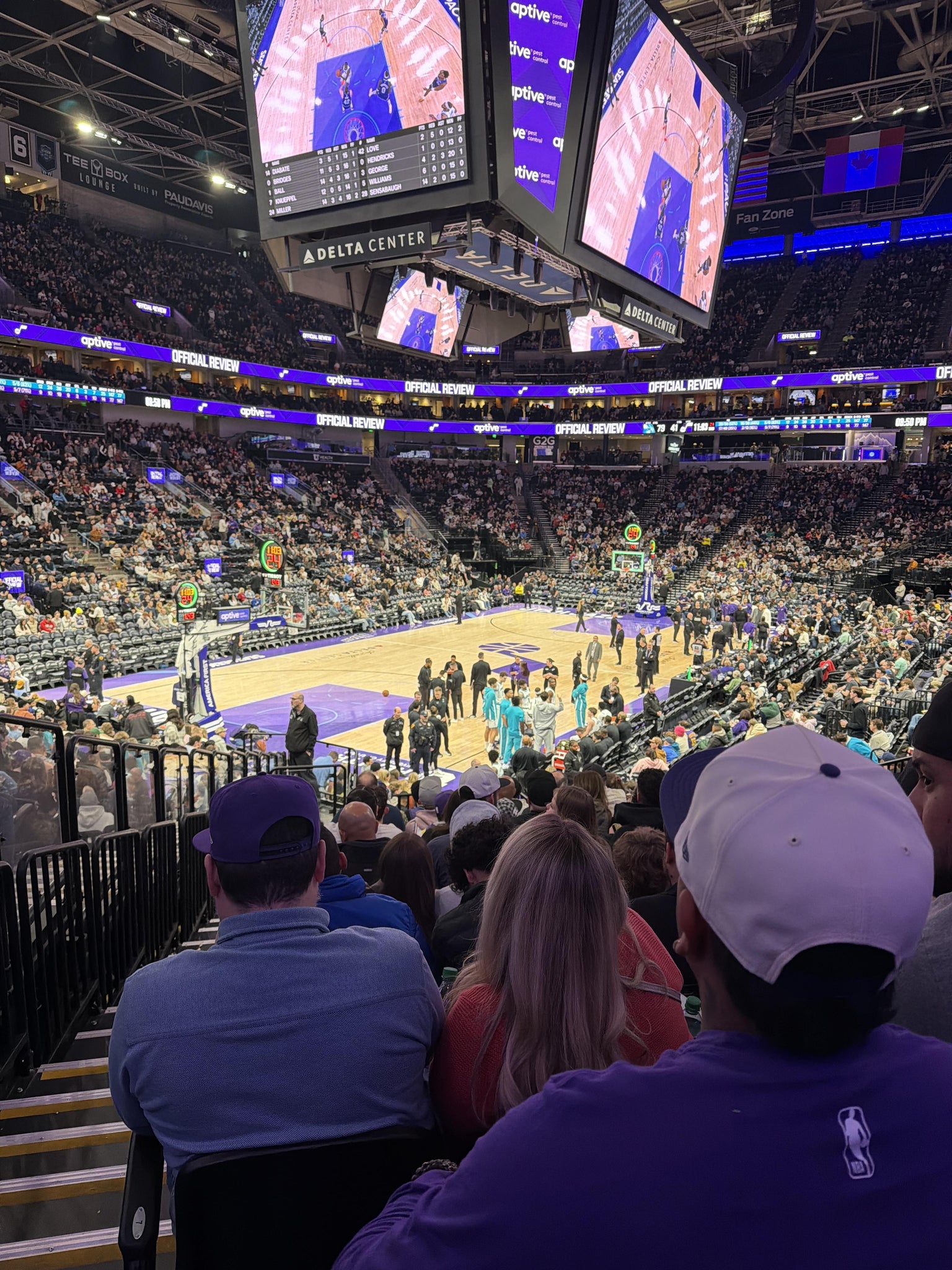 Real Fan View taken from Section 10 at Delta Center by Jennifer P