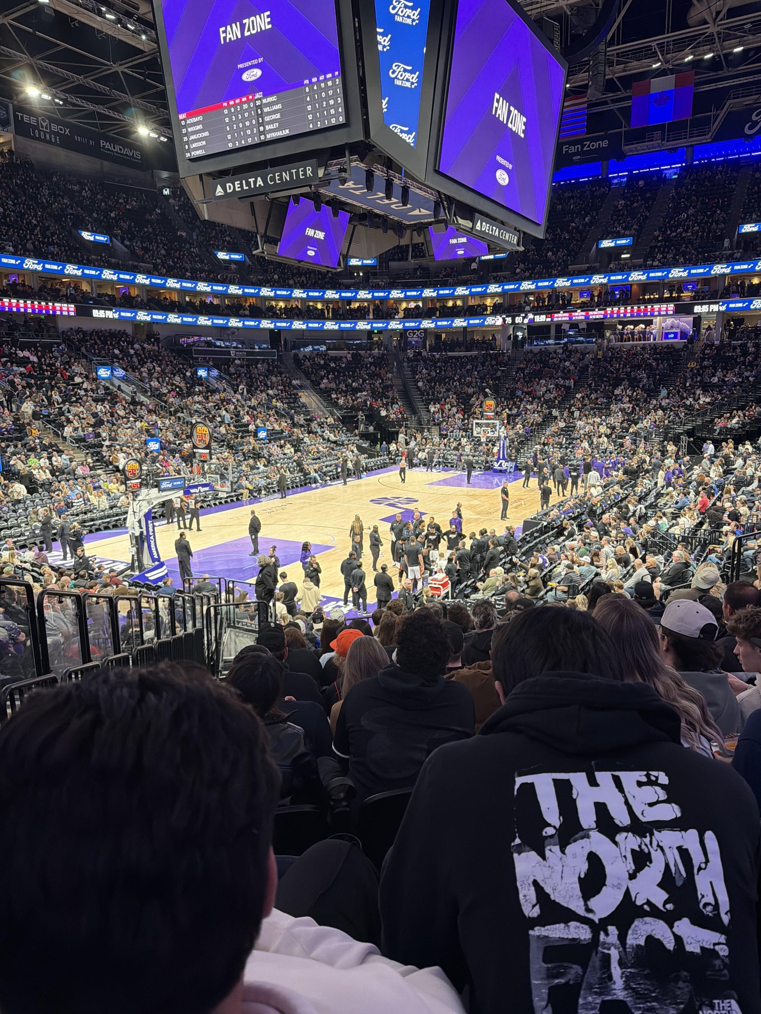 Real Fan View taken from Section 10 at Delta Center by Jennifer P