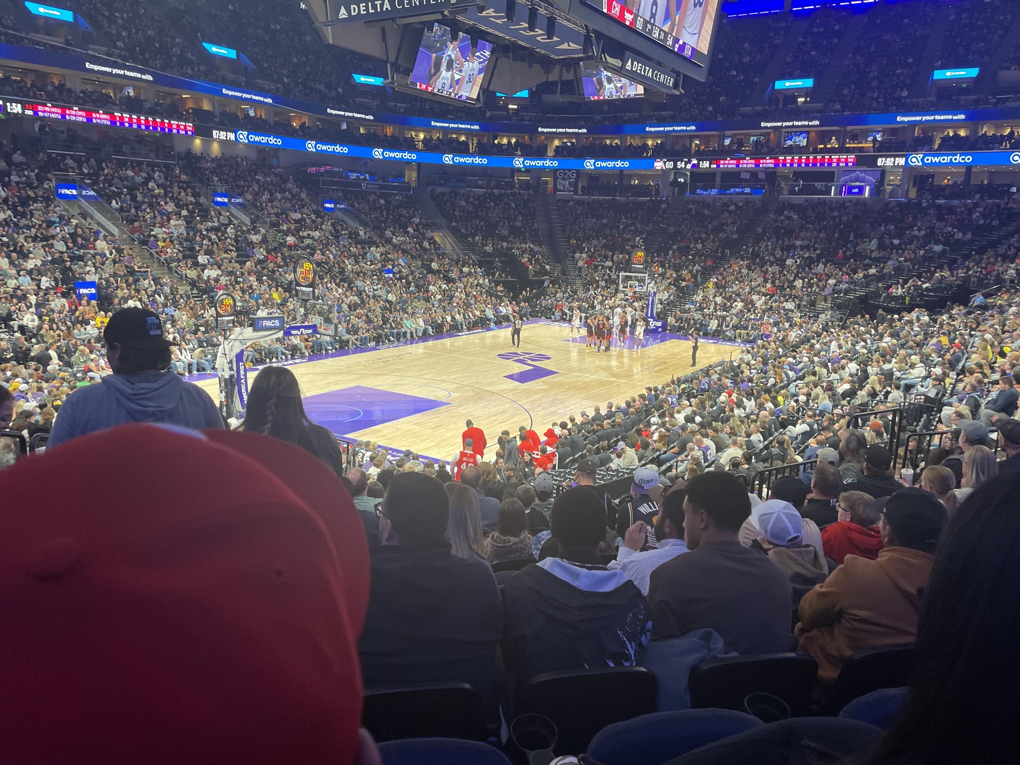 Real Fan View taken from Section 10 at Delta Center by Jennifer P