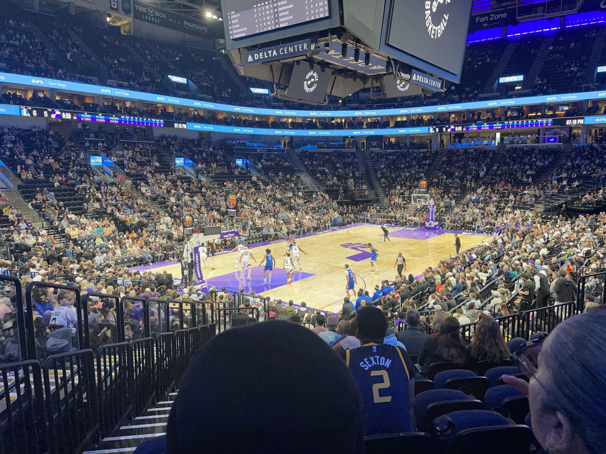 Real Fan View taken from Section 10 at Delta Center by Jennifer P