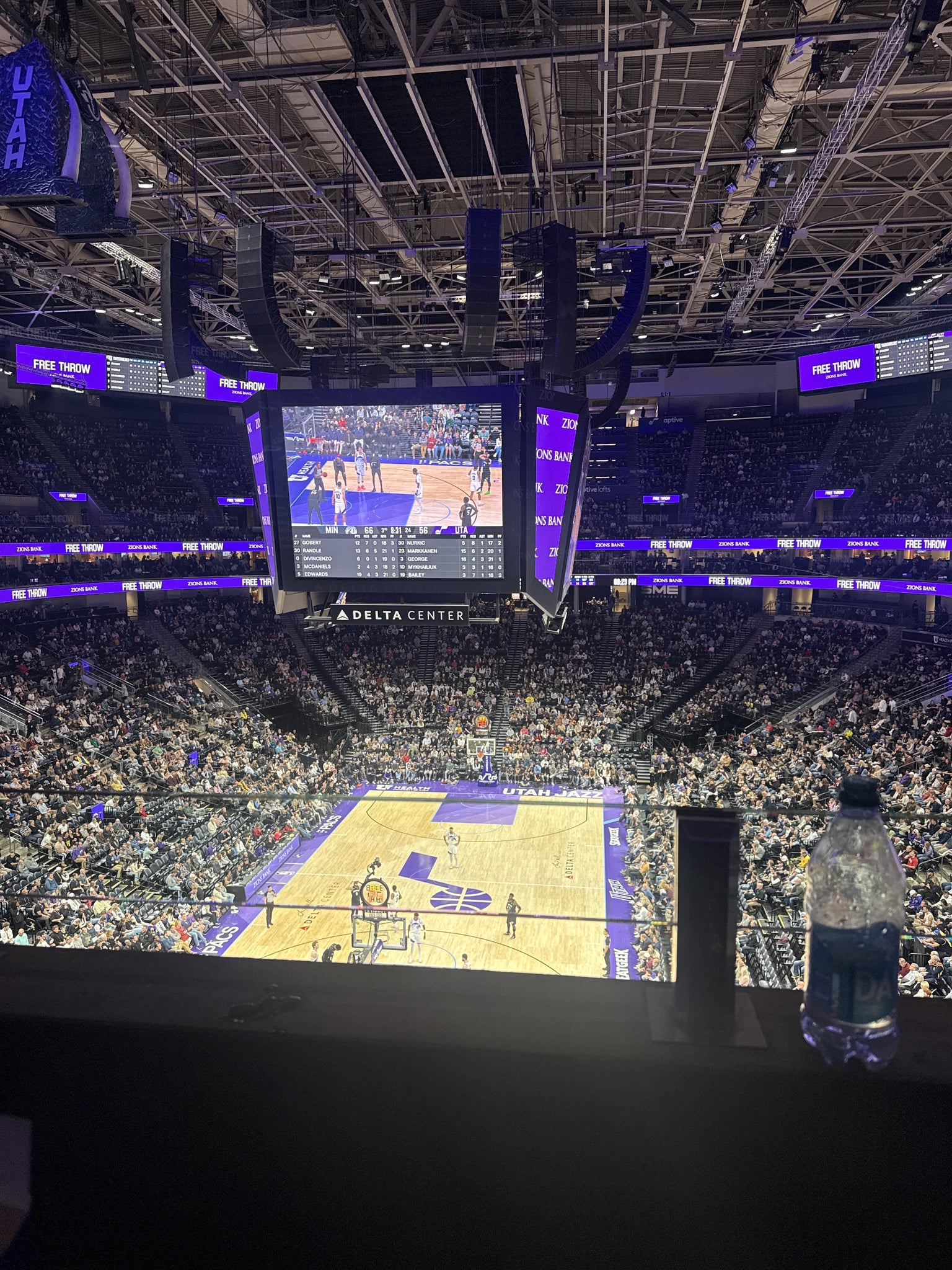 Real Fan View taken from Section 101 at Delta Center by Diana V