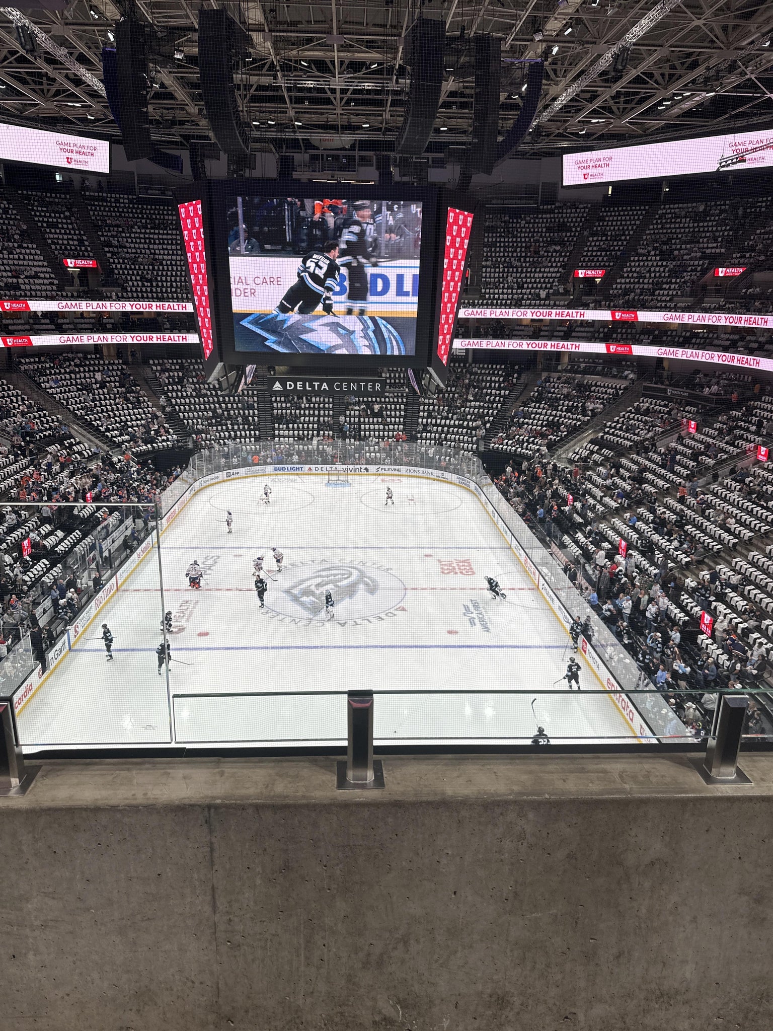 Real Fan View taken from Section 101 at Delta Center by Joseph C