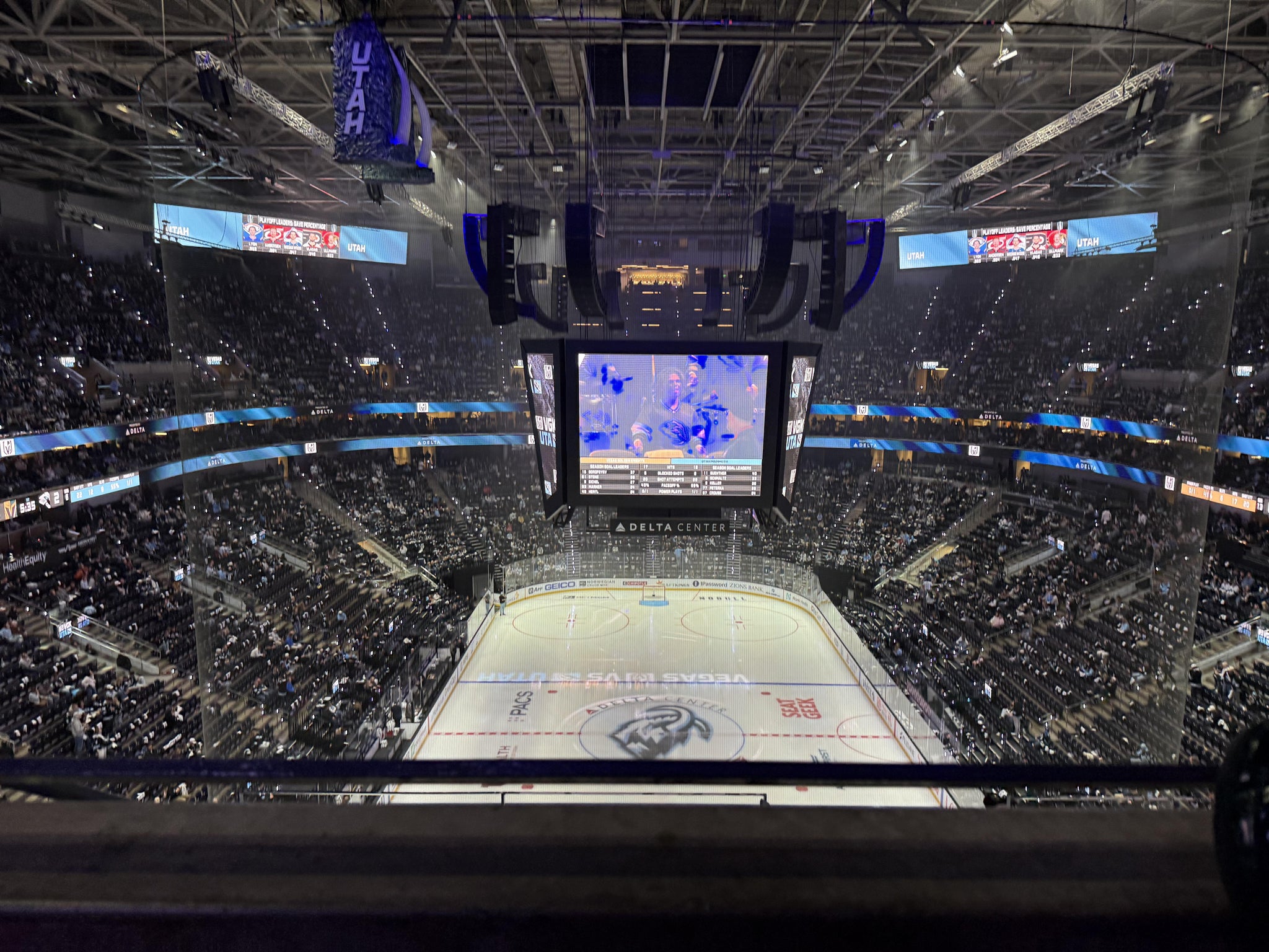 Real Fan View taken from Section 102 at Delta Center by Yanira T