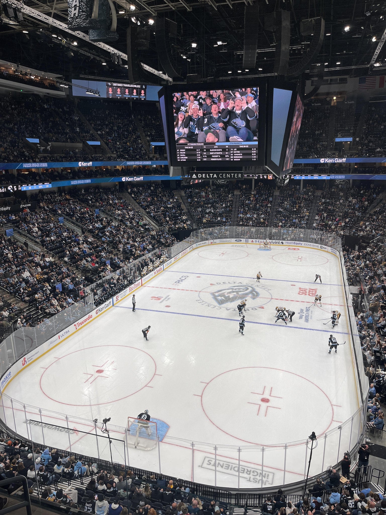 Real Fan View taken from Section 104 at Delta Center by Todd M