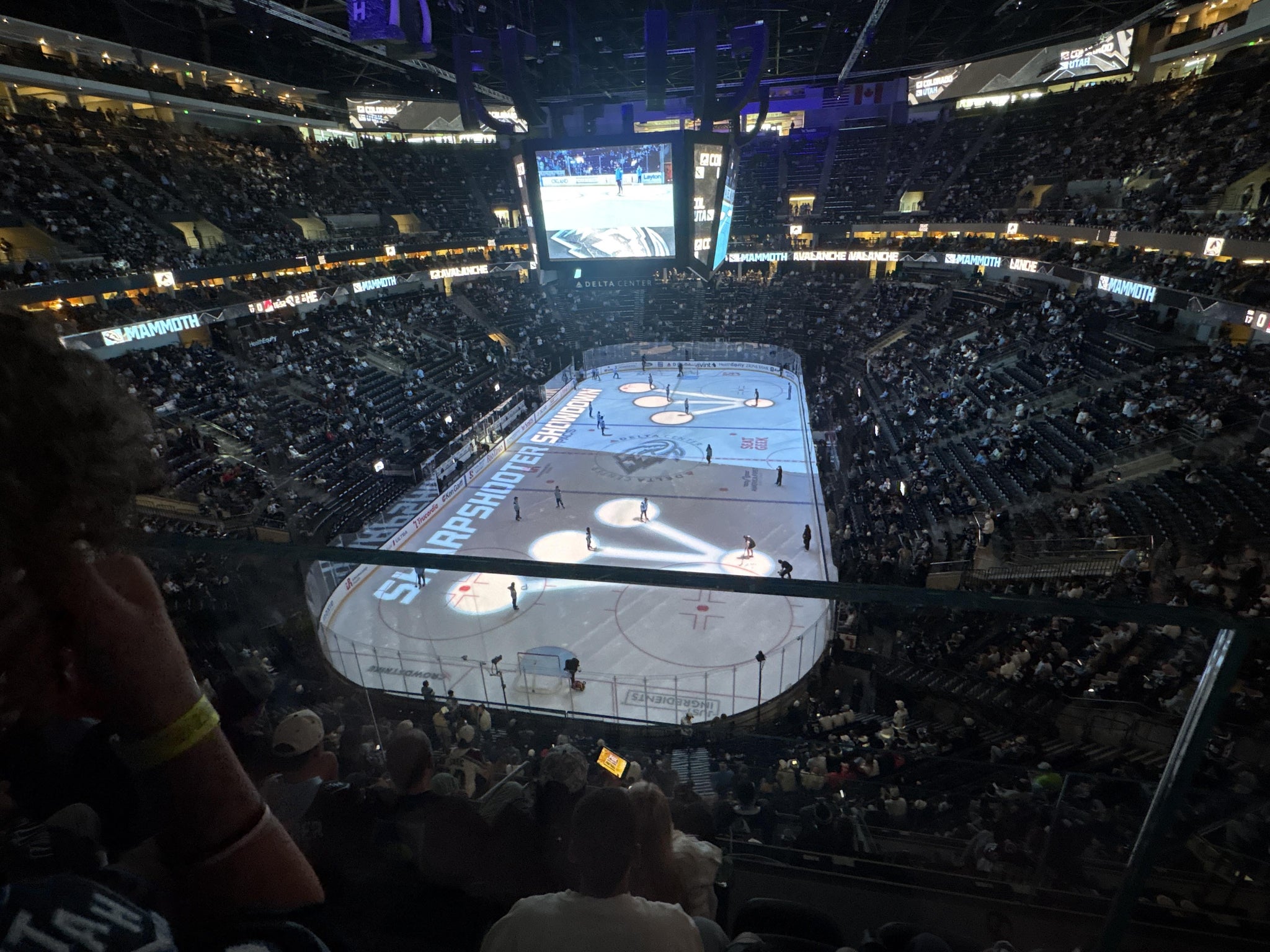Real Fan View taken from Section 104 at Delta Center by Christian C
