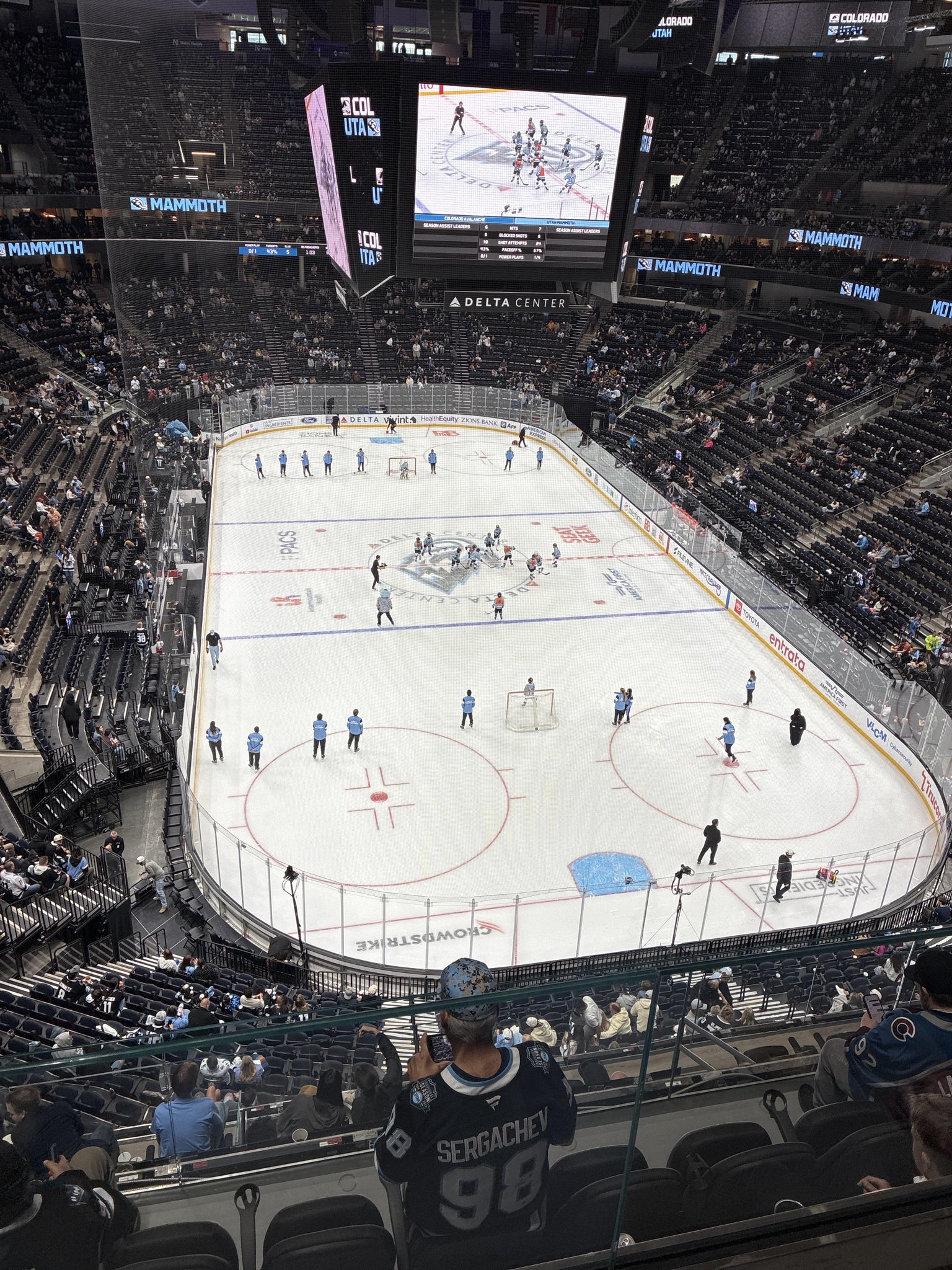 Real Fan View taken from Section 105 at Delta Center by Theresa D