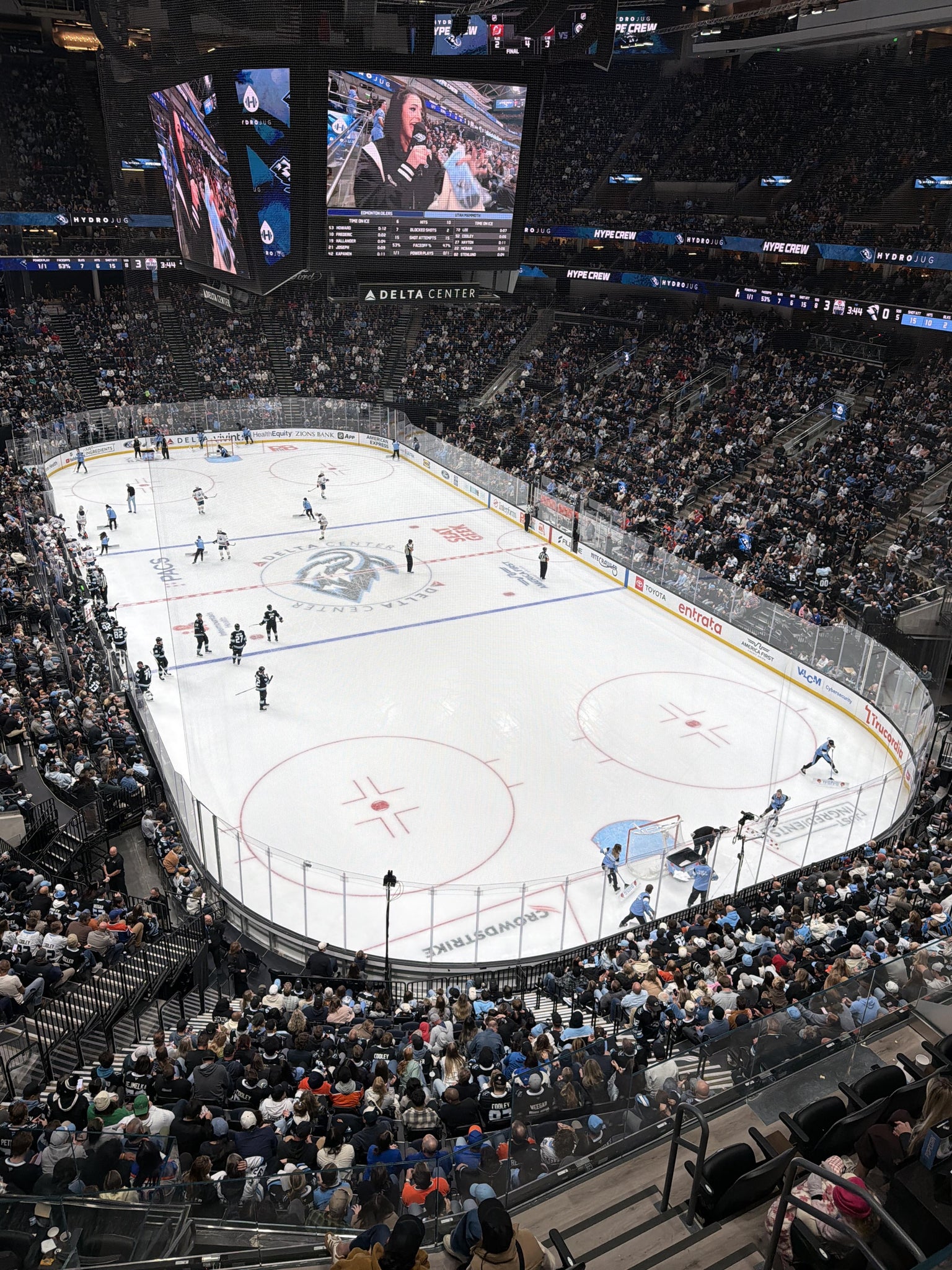 Real Fan View taken from Section 106 at Delta Center by Lance H