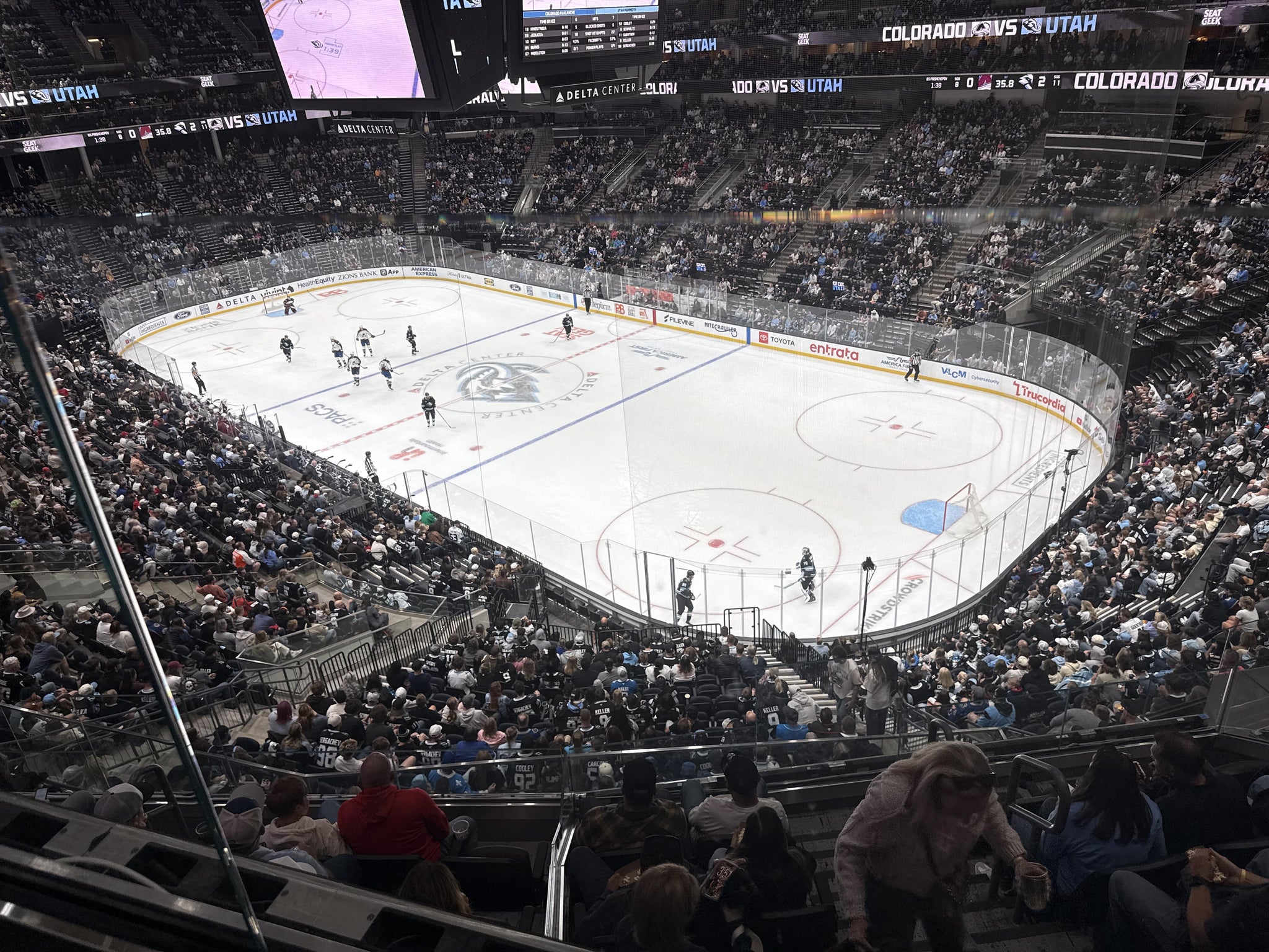 Real Fan View taken from Section 107 at Delta Center by Traci D