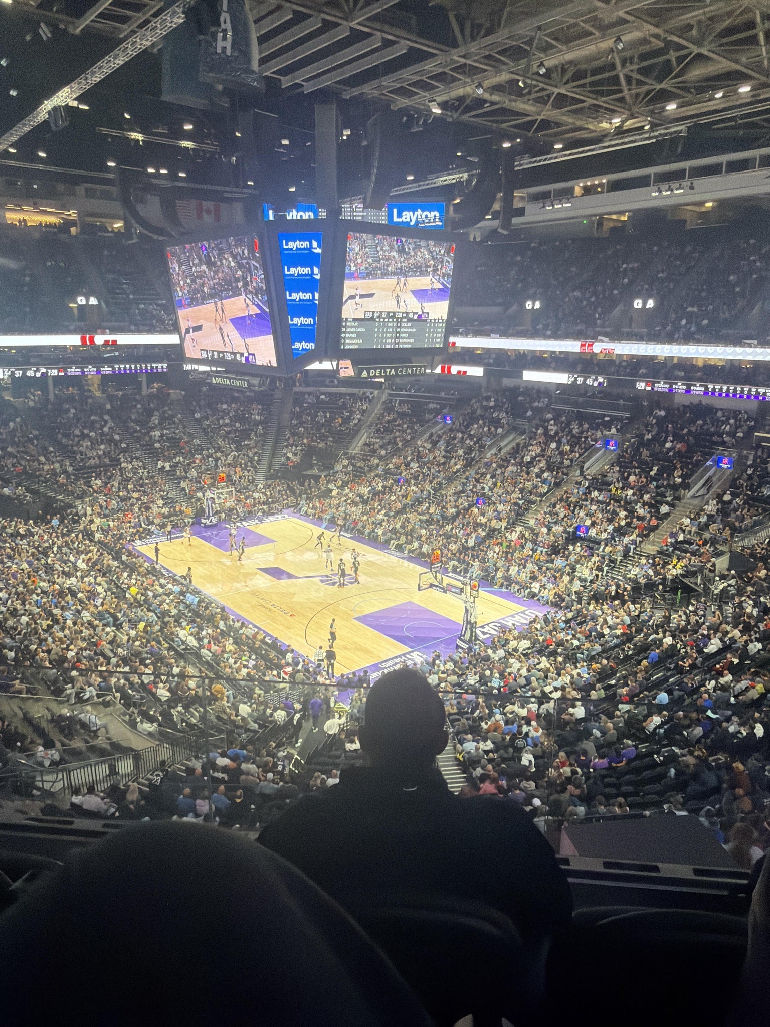 Real Fan View taken from Section 107 at Delta Center by Johanna I