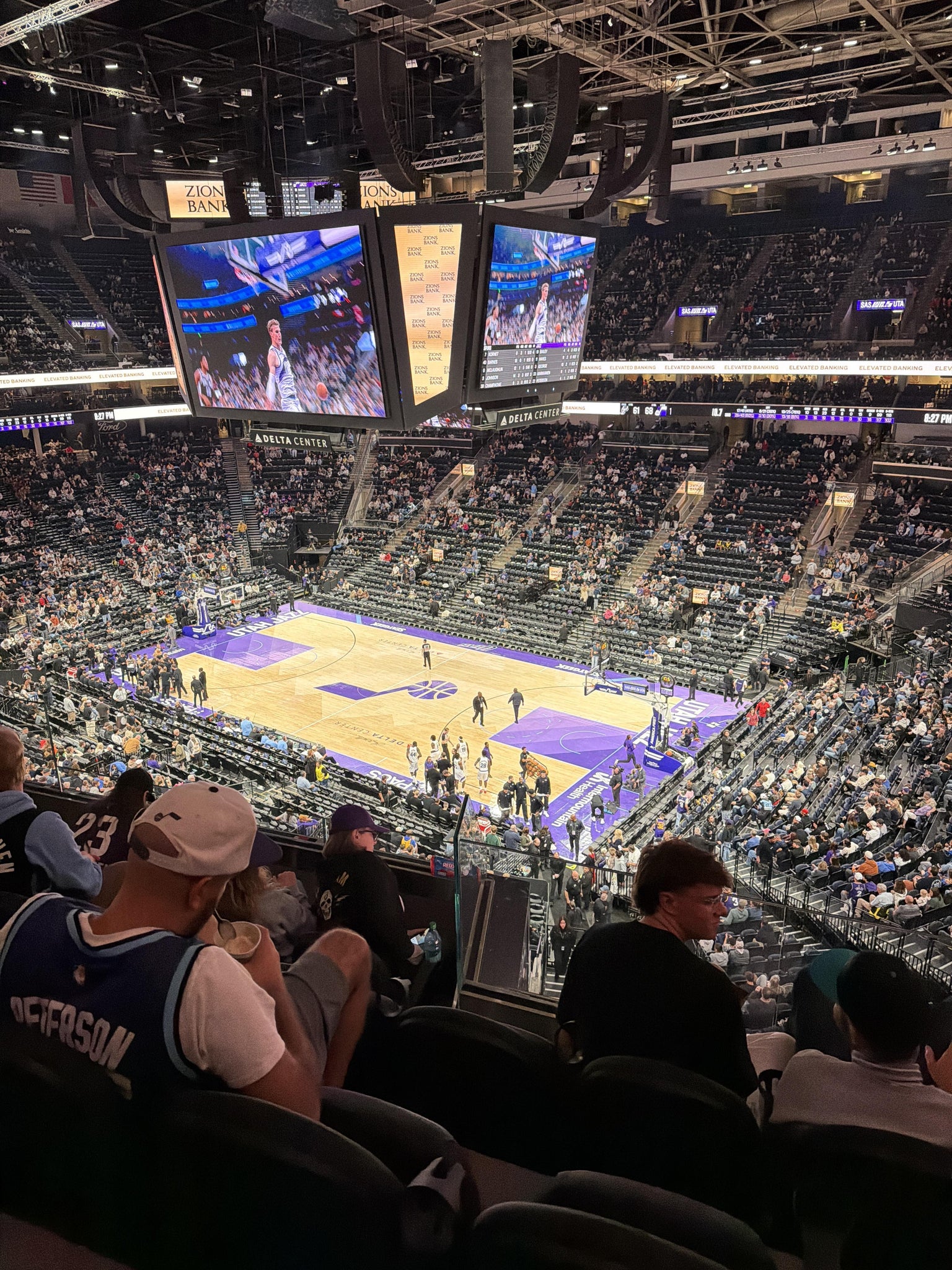 Real Fan View taken from Section 108 at Delta Center by Bret O
