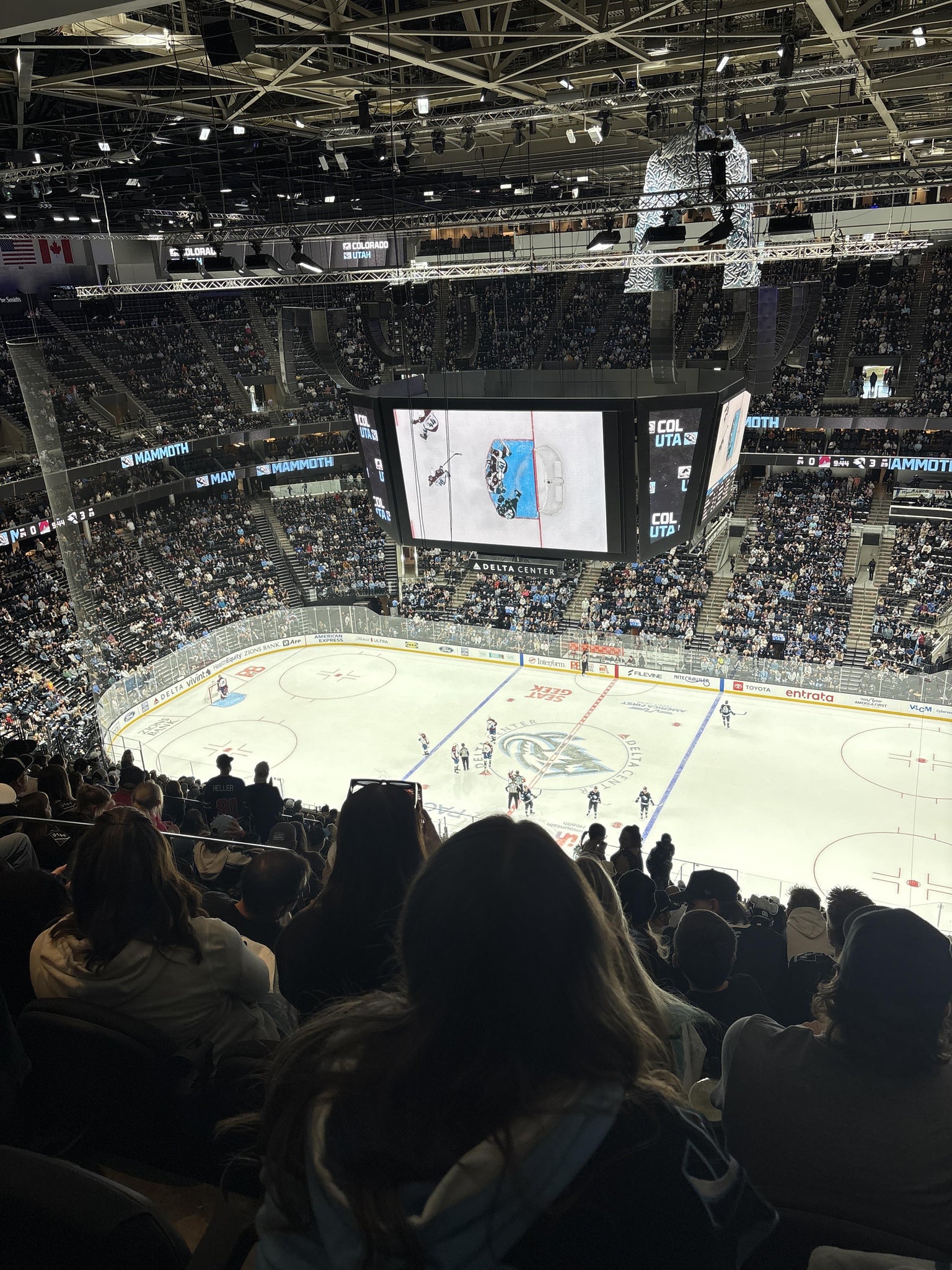 Real Fan View taken from Section 109 at Delta Center by Jacquiline N