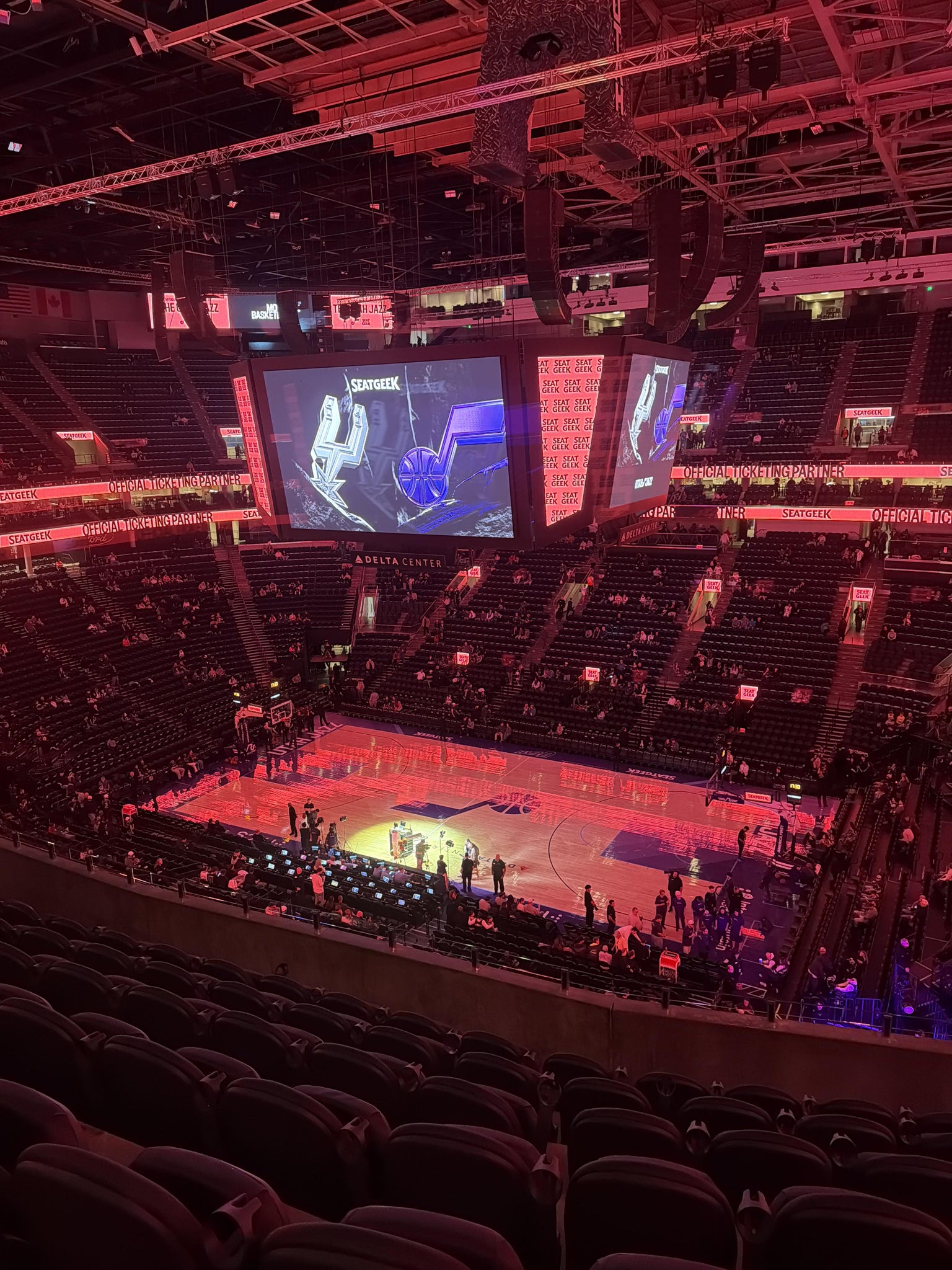 Real Fan View taken from Section 109 at Delta Center by Justin J