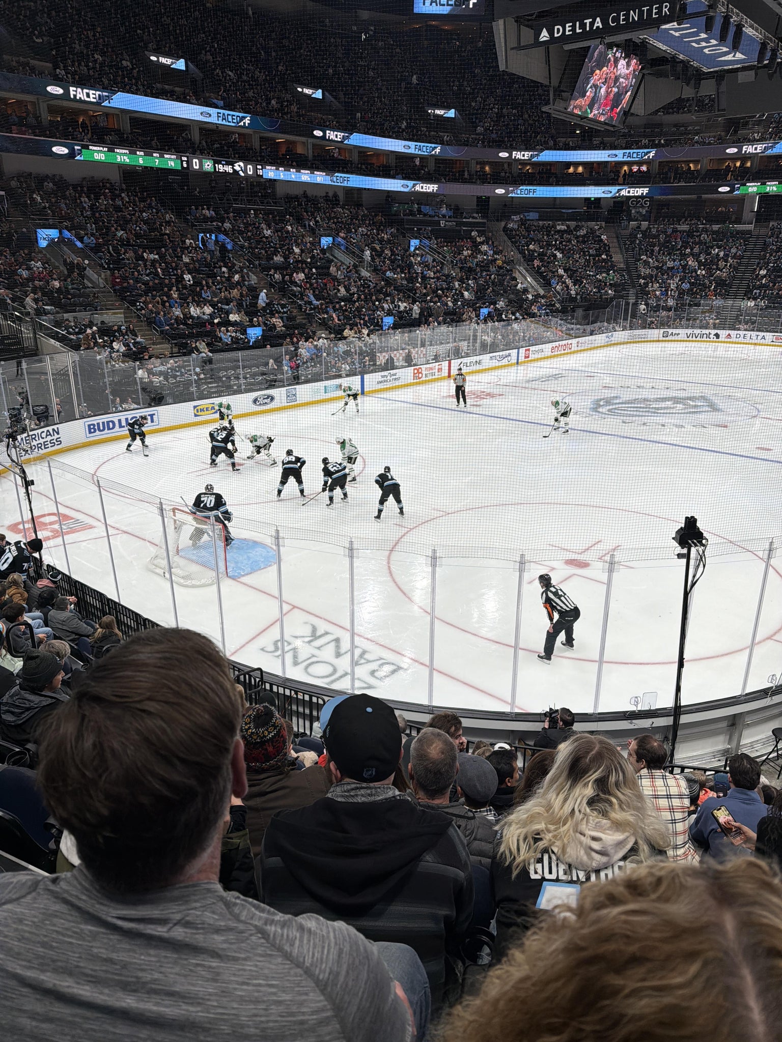 Real Fan View taken from Section 11 at Delta Center by Melissa A