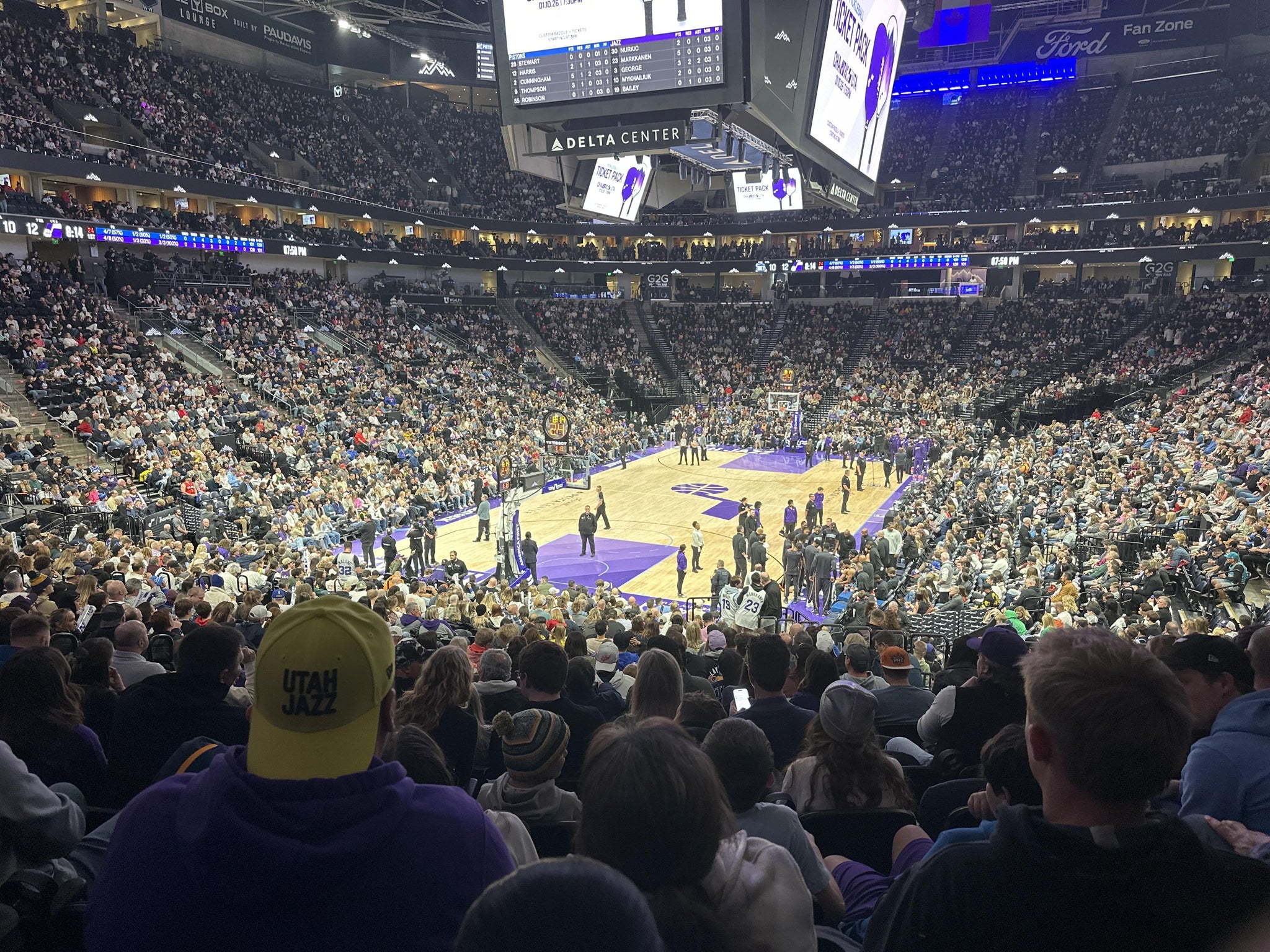 Real Fan View taken from Section 11 at Delta Center by Andrew B