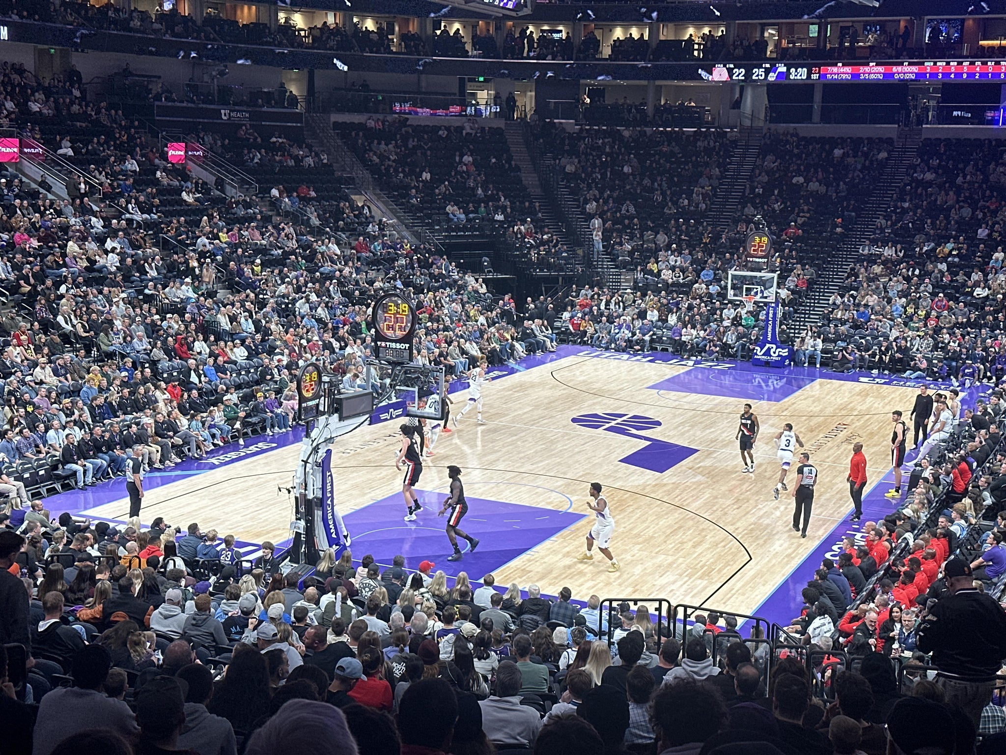 Real Fan View taken from Section 11 at Delta Center by Andrew B
