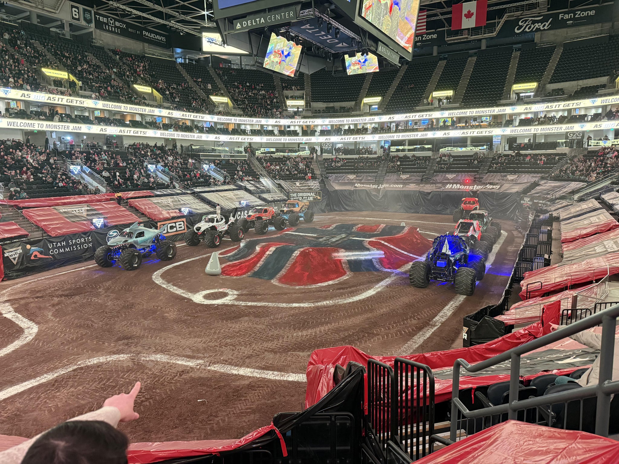 Real Fan View taken from Section 11 at Delta Center by Jessica T