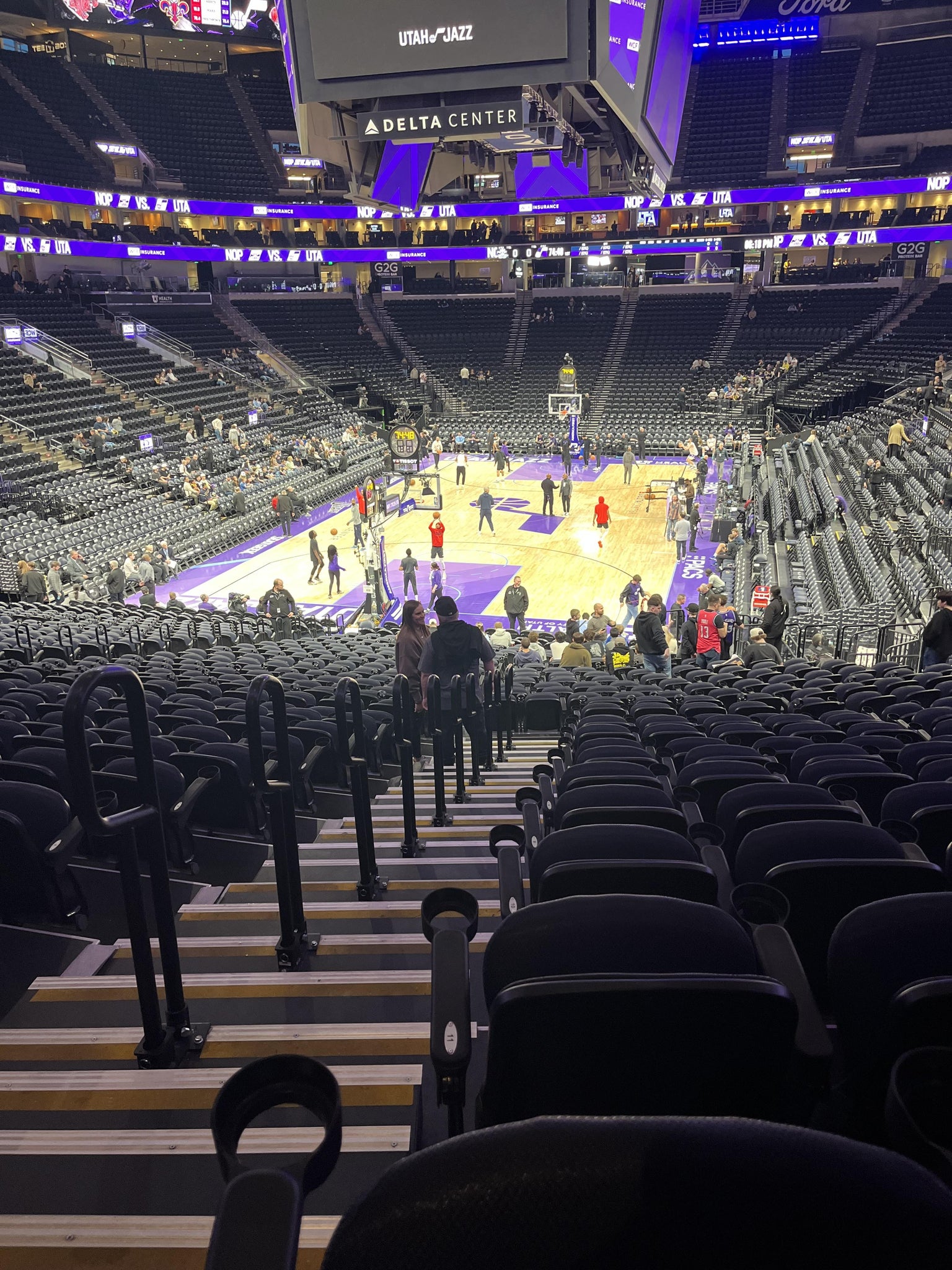 Real Fan View taken from Section 11 at Delta Center by Kaden L