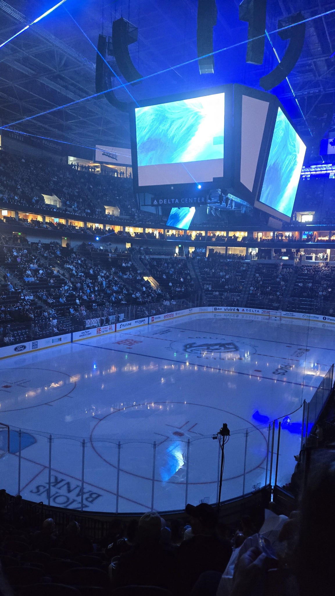 Real Fan View taken from Section 11 at Delta Center by Christy V