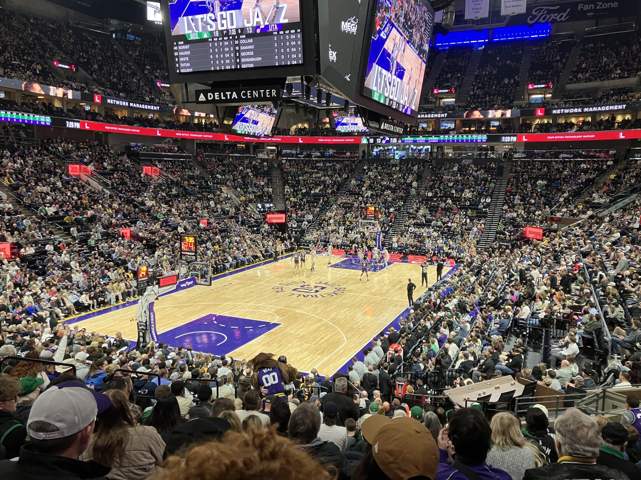 Real Fan View taken from Section 11 at Delta Center by Michael M