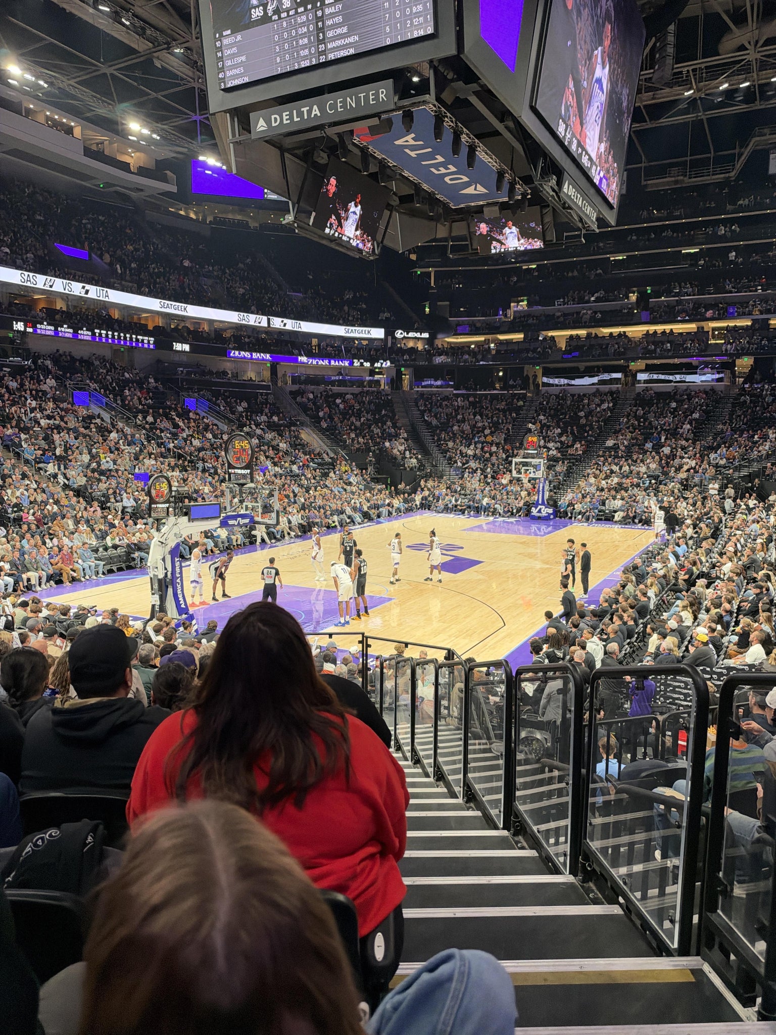 Real Fan View taken from Section 11 at Delta Center by Samantha S