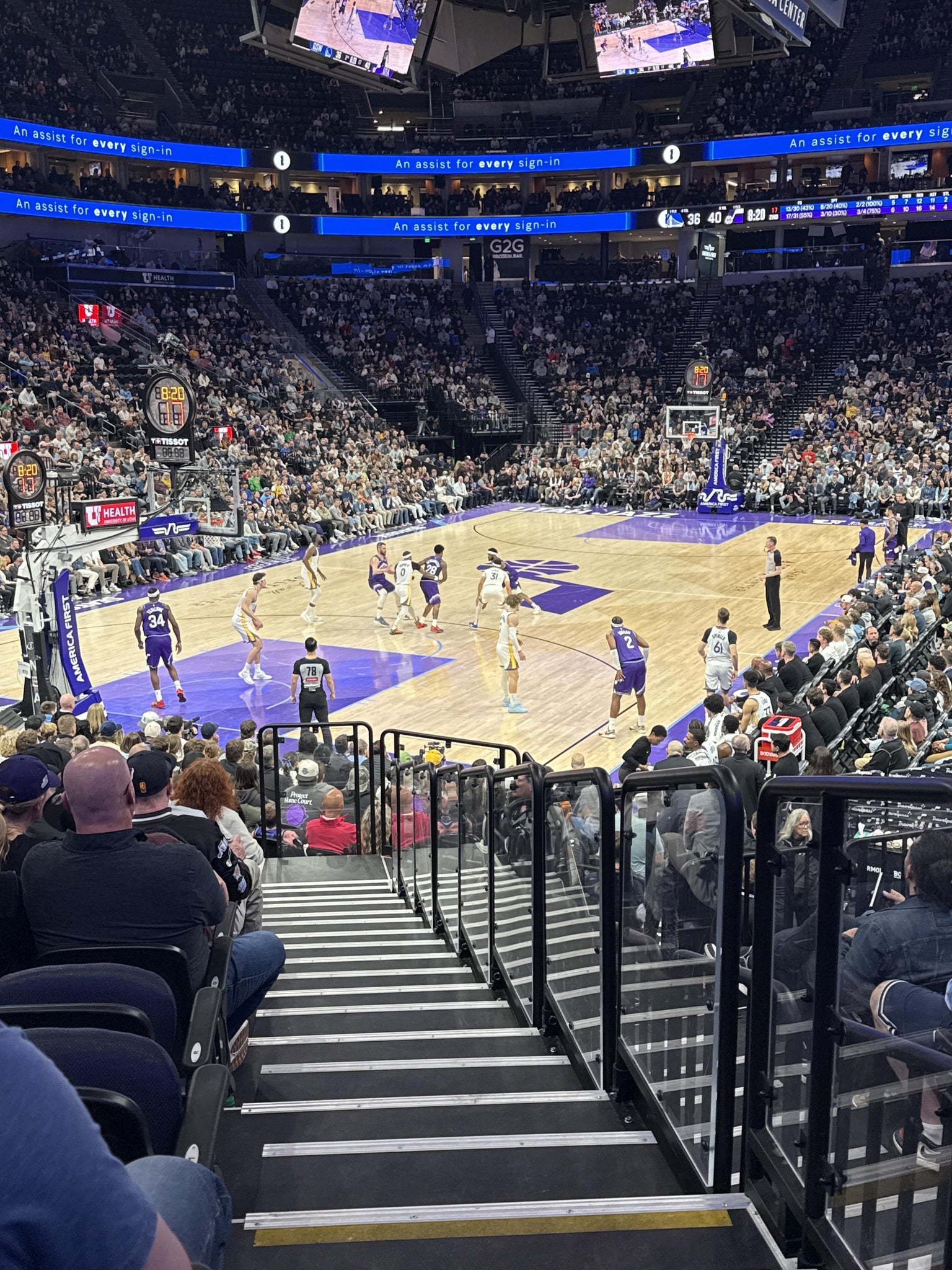Real Fan View taken from Section 11 at Delta Center by Wes R