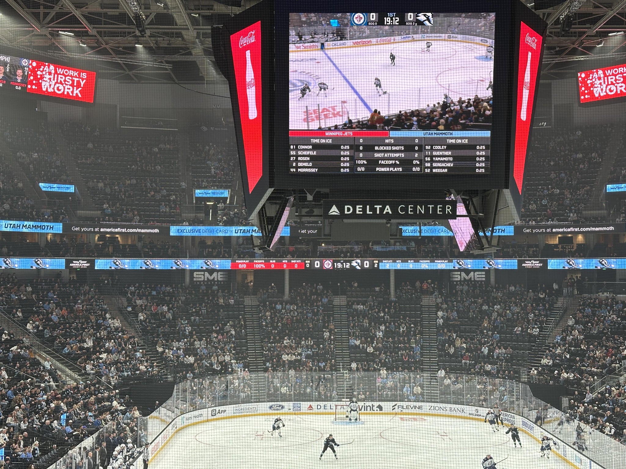 Real Fan View taken from Section 11 at Delta Center by Gary S