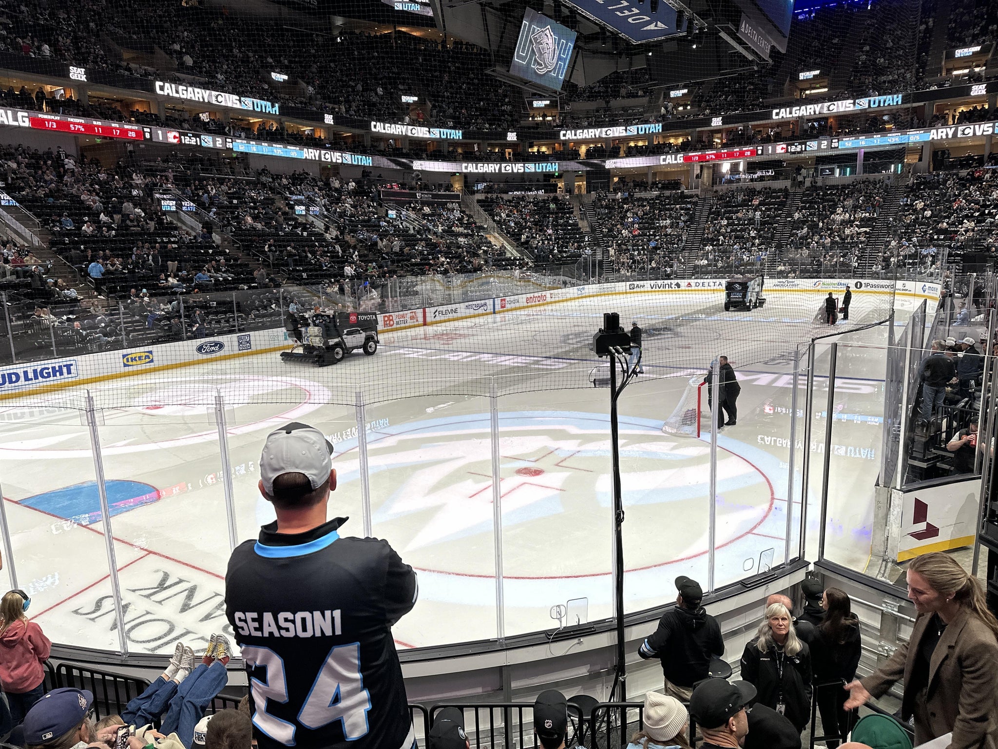Real Fan View taken from Section 11 at Delta Center by Logan M
