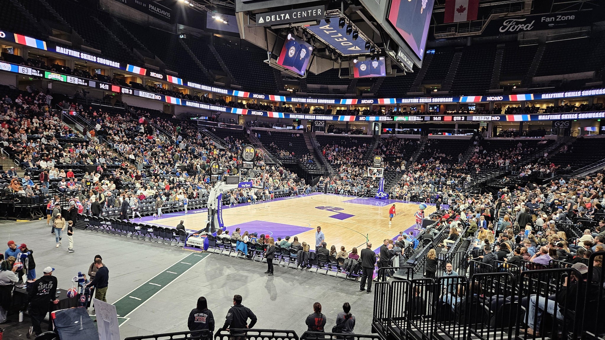 Real Fan View taken from Section 11 at Delta Center by Larry - melissa L