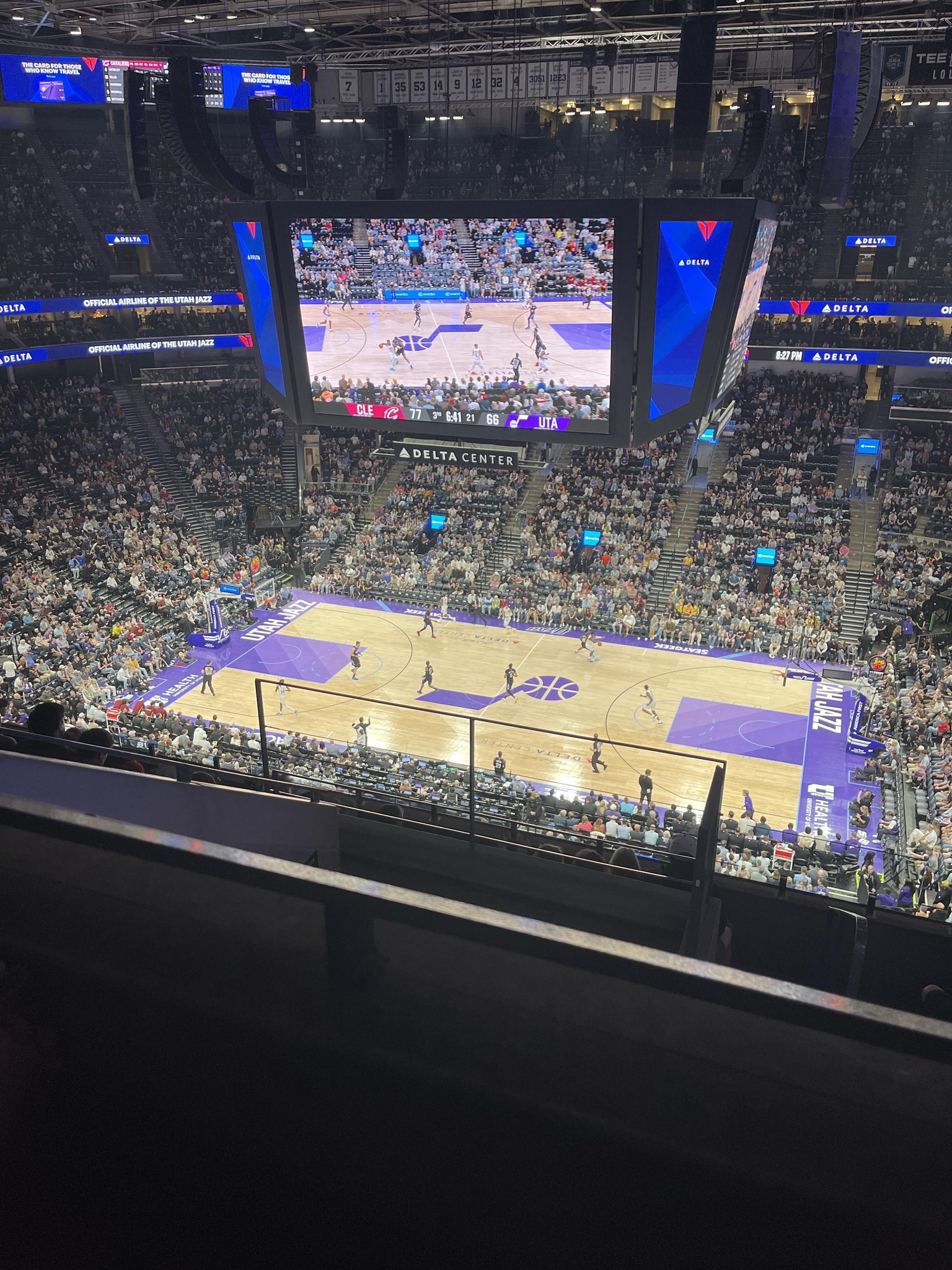 Real Fan View taken from Section 110 at Delta Center by Ade P