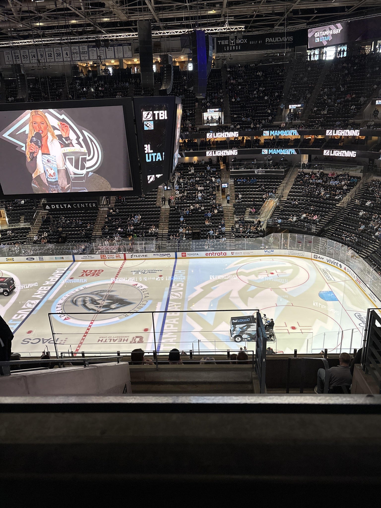 Real Fan View taken from Section 110 at Delta Center by Ashley F